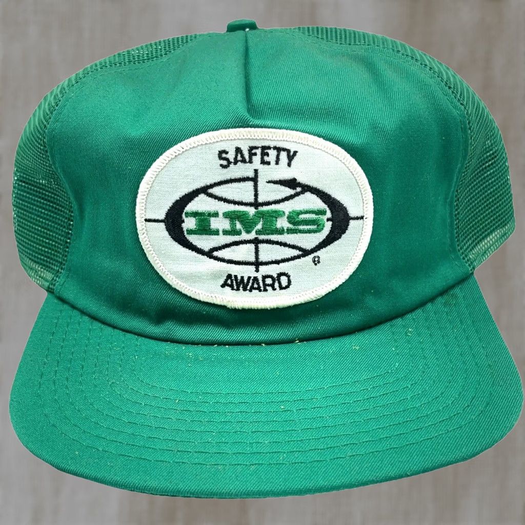 Coal VINTAGE AB Emblems Caps Coal Mining Trucker Hat Cap Snap Back 80s USA Safety Award Patch Green Adult Adjustable Mens Size ONE SIZE - 1 Thumbnail