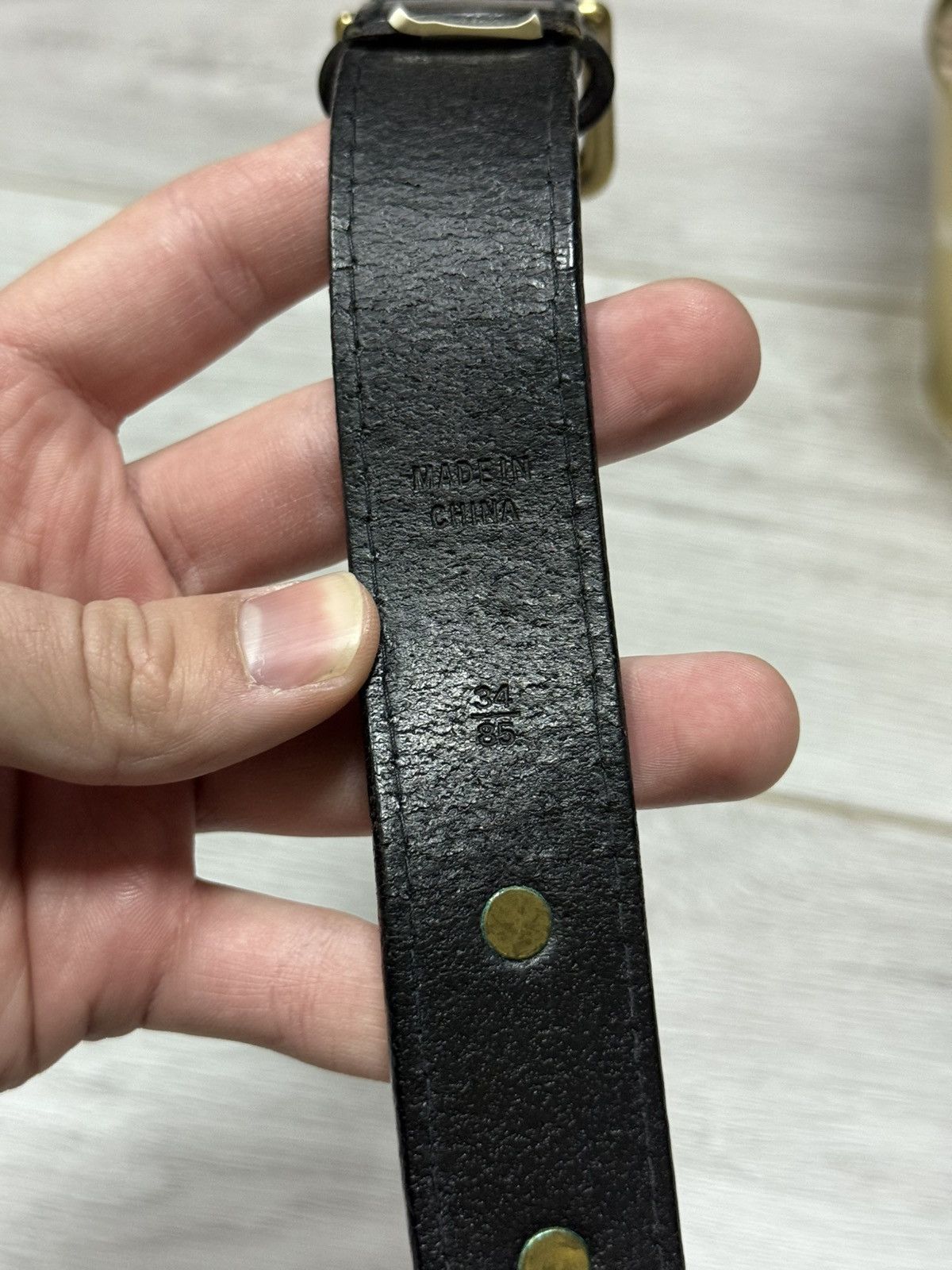 Polo Ralph Lauren POLO Ralph Lauren vintage leather belt 34 size Size ONE SIZE - 5 Thumbnail