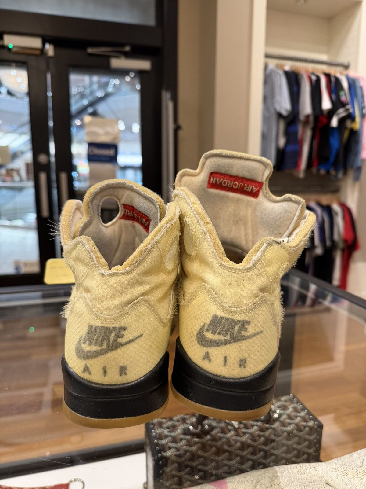 Jordan Brand × Off-White Off-White x Jordan 5 Retro ‘Off-White Sail’ Size US 8.5 / EU 41-42 - 6 Thumbnail