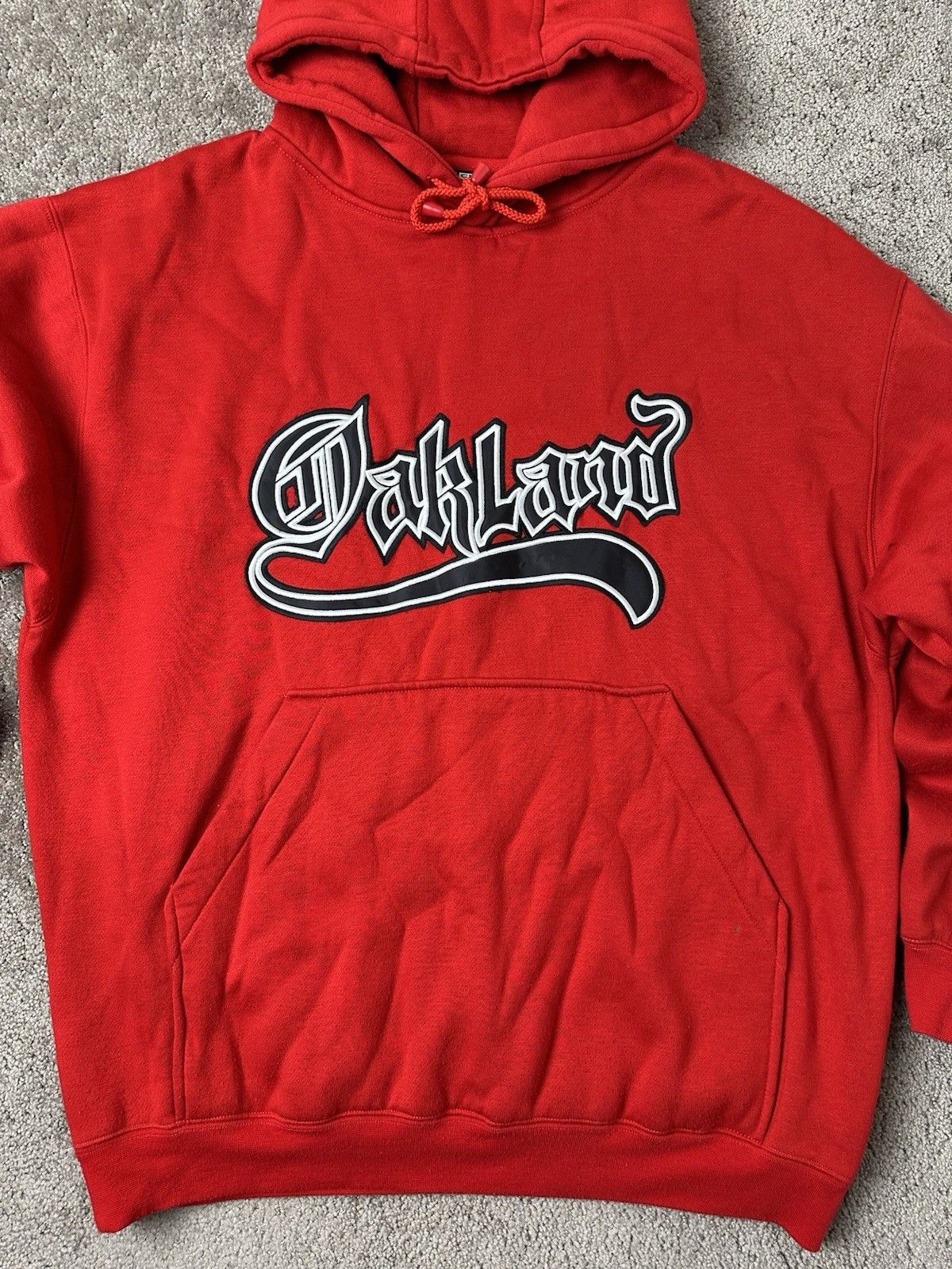 Other Vintage Mens Red Hoodie 90s DARLAND Skateboard Y2K, Size XL Size US XL / EU 56 / 4 - 2 Thumbnail