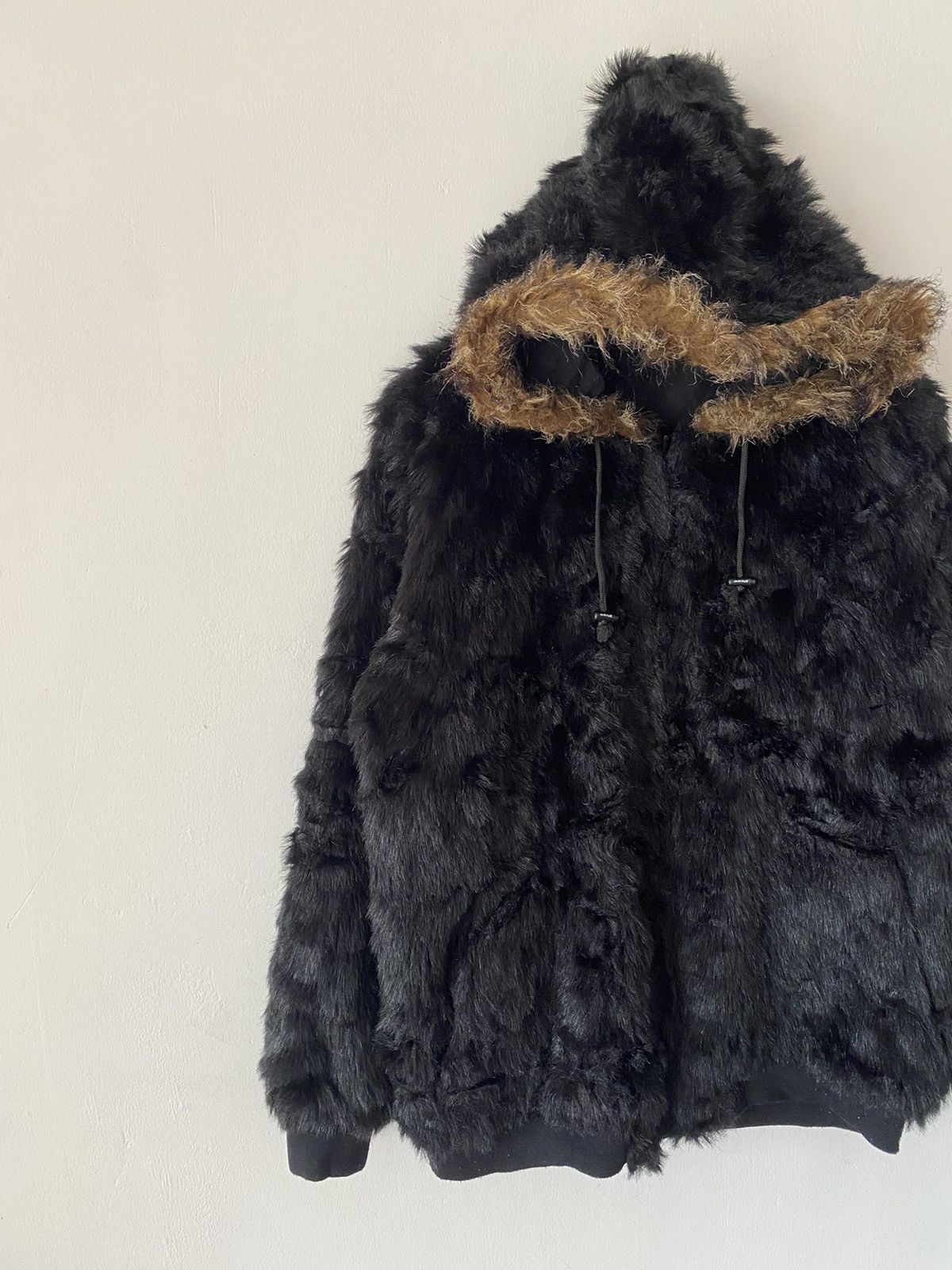 Japanese Brand Vintage 90s Piko Hawaii Fur Zipper Hooded Reversible Jacket Size US L / EU 52-54 / 3 - 10 Thumbnail