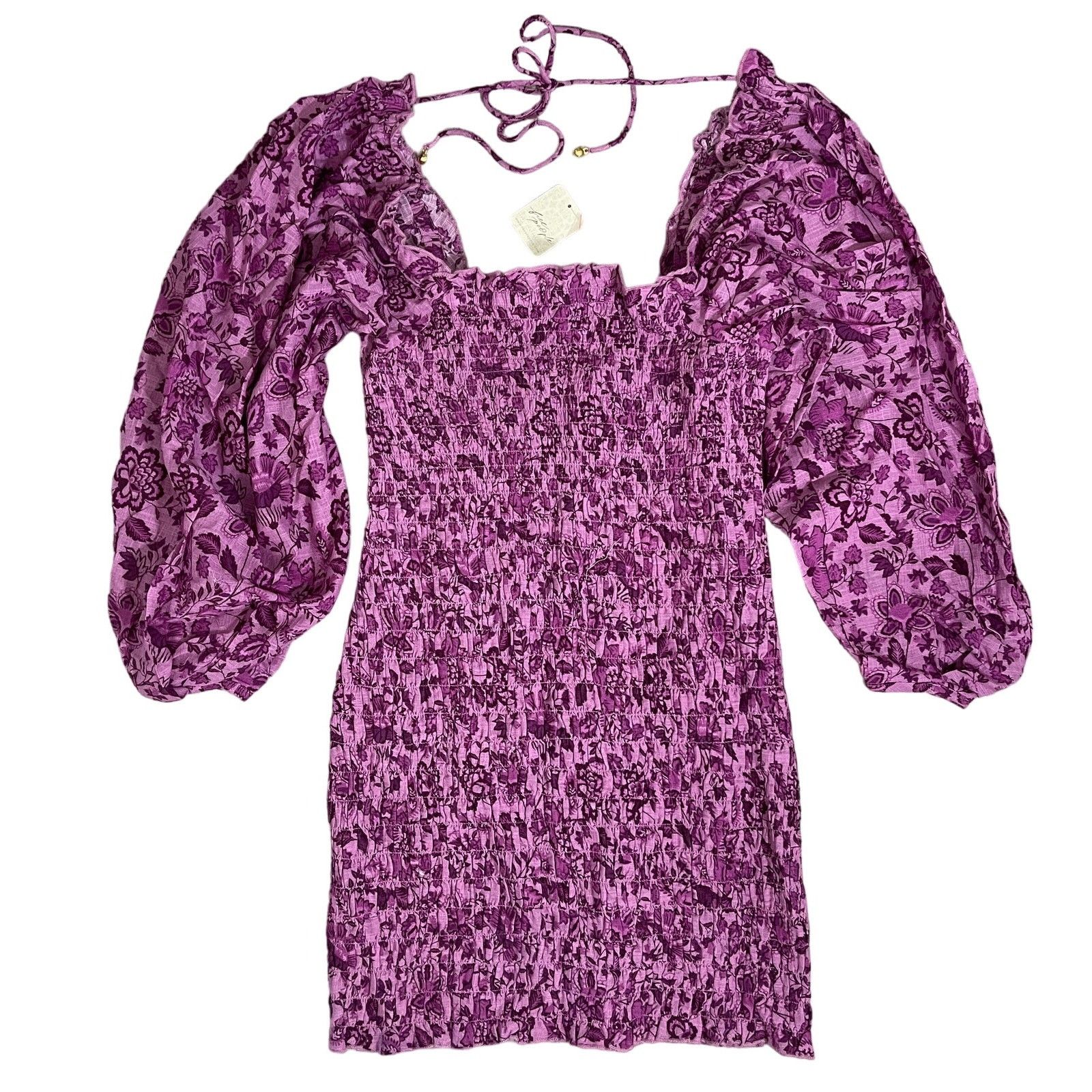 Free People Free People Smock It To Me Dress Azalea Combo Floral Large Size L / US 10 / IT 46 - 2 Thumbnail