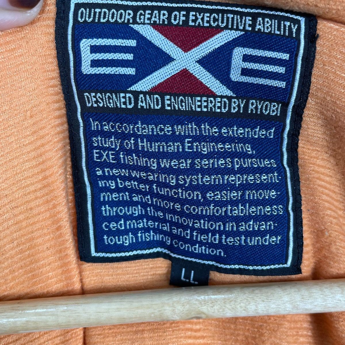 Vintage Vintage EXE Outdoor Gear Hoodie Utility Jacket Size US L / EU 52-54 / 3 - 10 Thumbnail