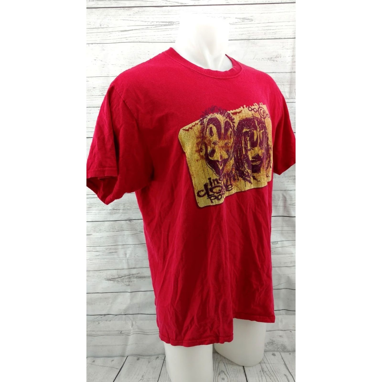 Vintage Men's Vintage Red Distressed ICP Juggalo T-Shirt Size XL Shirt Mens XL Red ICP T-Shirt Size US XL / EU 56 / 4 - 3 Thumbnail