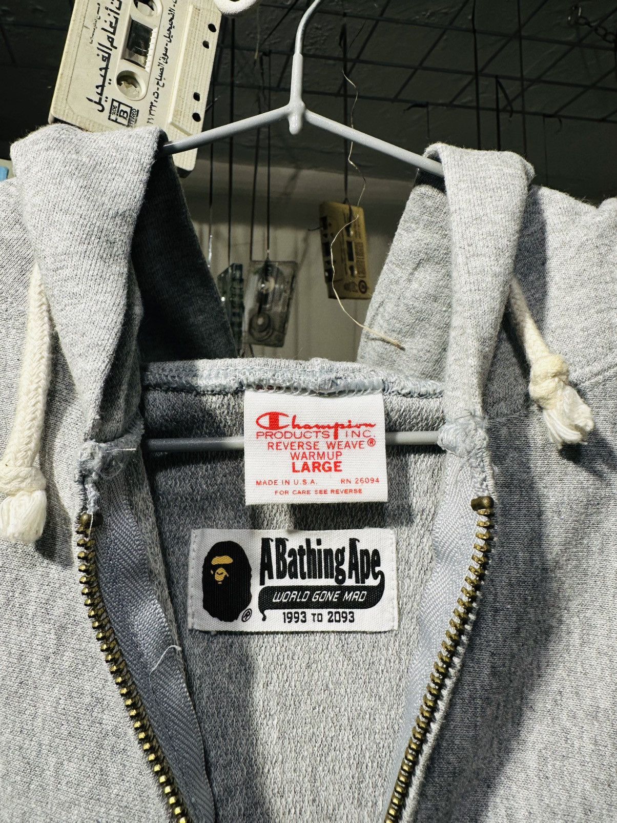 Bape × Champion Very Ape x Champion zip up Size US L / EU 52-54 / 3 - 4 Thumbnail