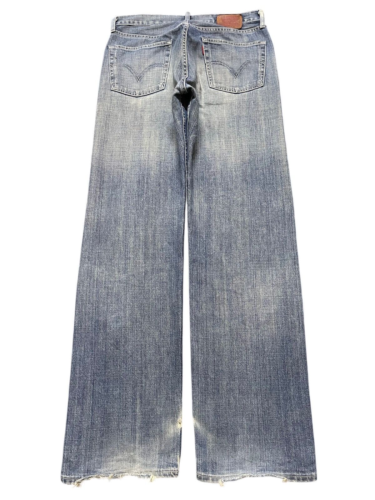 Levi's Vintage Levis 503 Blue Faded Wash Distress Style Loose Jeans Size US 31 - 2 Thumbnail