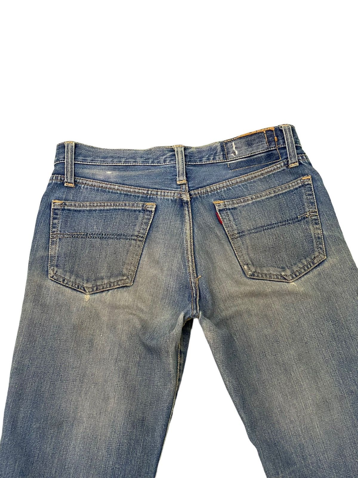Japanese Brand Flare Jeans Vtg 80s Big John Japan Distress Bell Bottom 7🟦5 Size US 30 / EU 46 - 17 Thumbnail