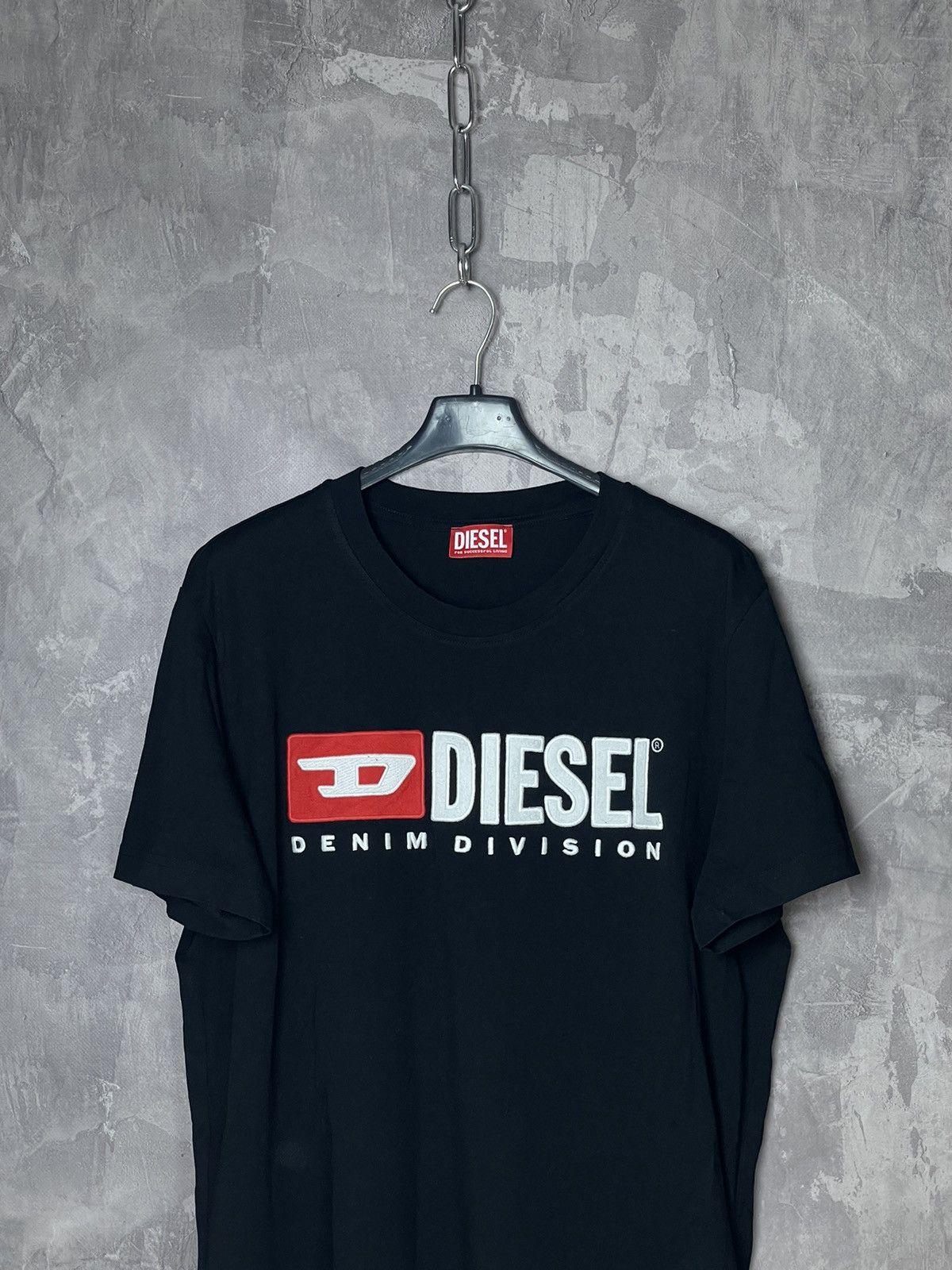 Diesel × Hysteric Glamour × Japanese Brand 00s Diesel Big Logo Tee T Shirt Y2K Avantgarde Size US M / EU 48-50 / 2 - 2 Thumbnail
