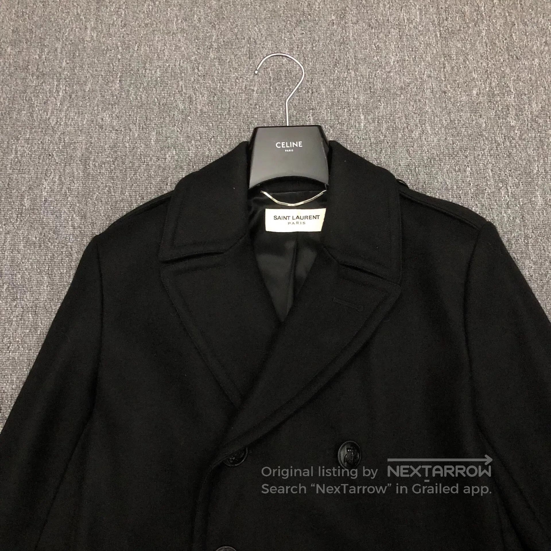 Saint Laurent Paris Saint Laurent 14FW Anchor Double-Breasted Coat. Size US S / EU 44-46 / 1 - 4 Thumbnail