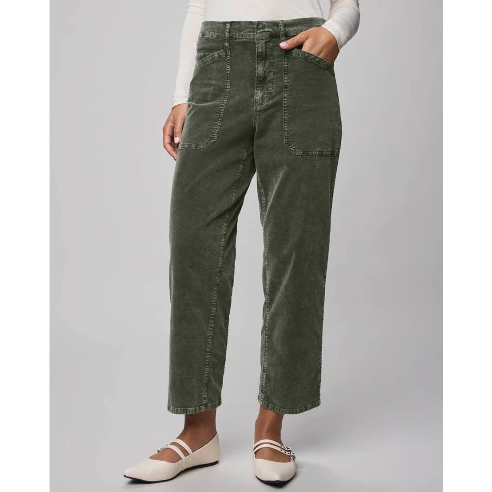 Splendid Splendid Women Corduroy Cotton Carissa Cargo Pants Size M Size 32" / US 10 / IT 46 - 1 Thumbnail