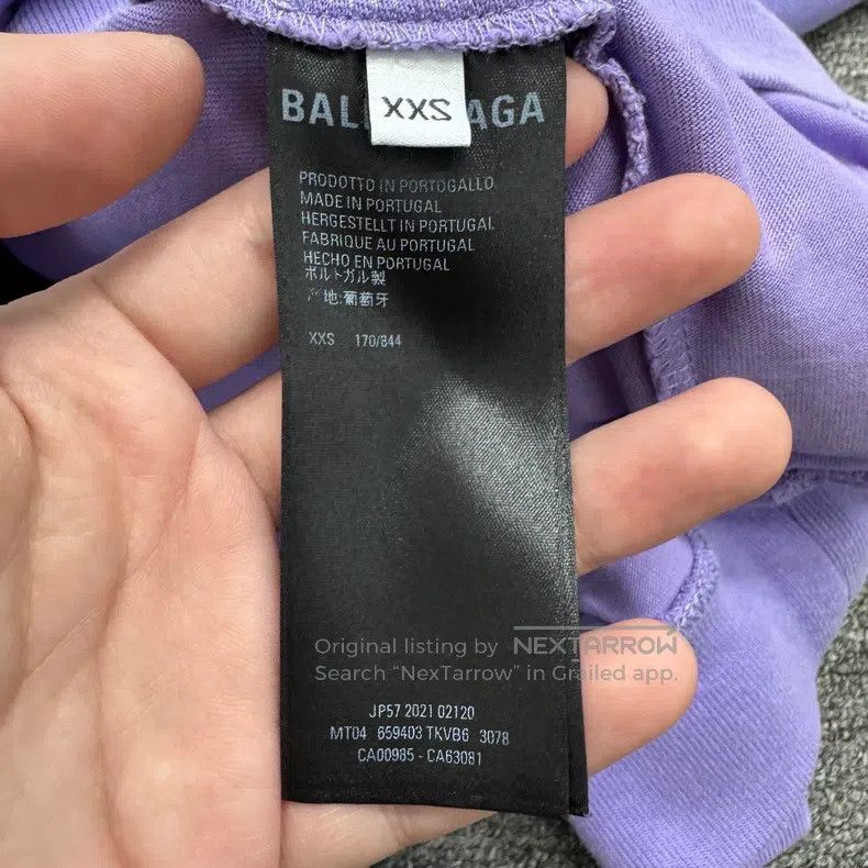 Balenciaga Balenciaga Ripped distressed letter print hooded sweatshir Size US XXS / EU 40 - 3 Thumbnail
