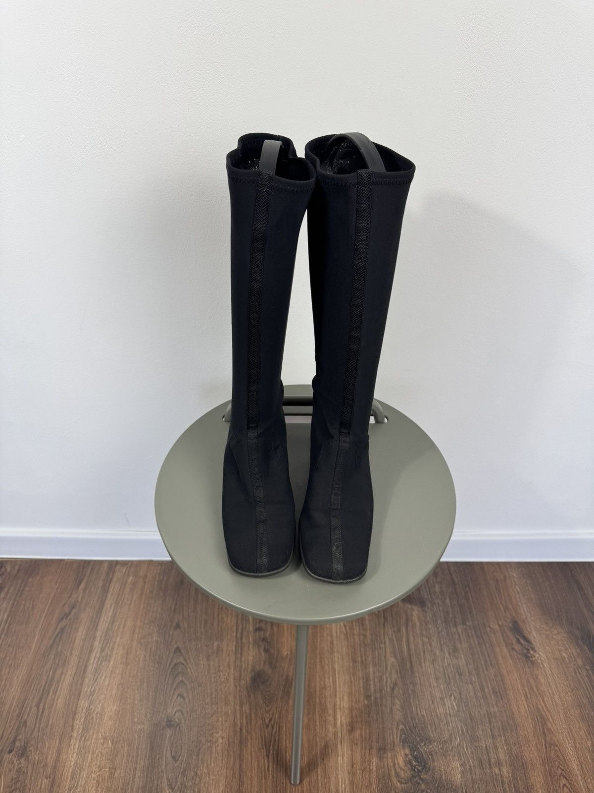 Other Vintage Gore Tex Black Stretch Knee High Boots Block Heel 39 Size US 8 / IT 38 - 6 Thumbnail