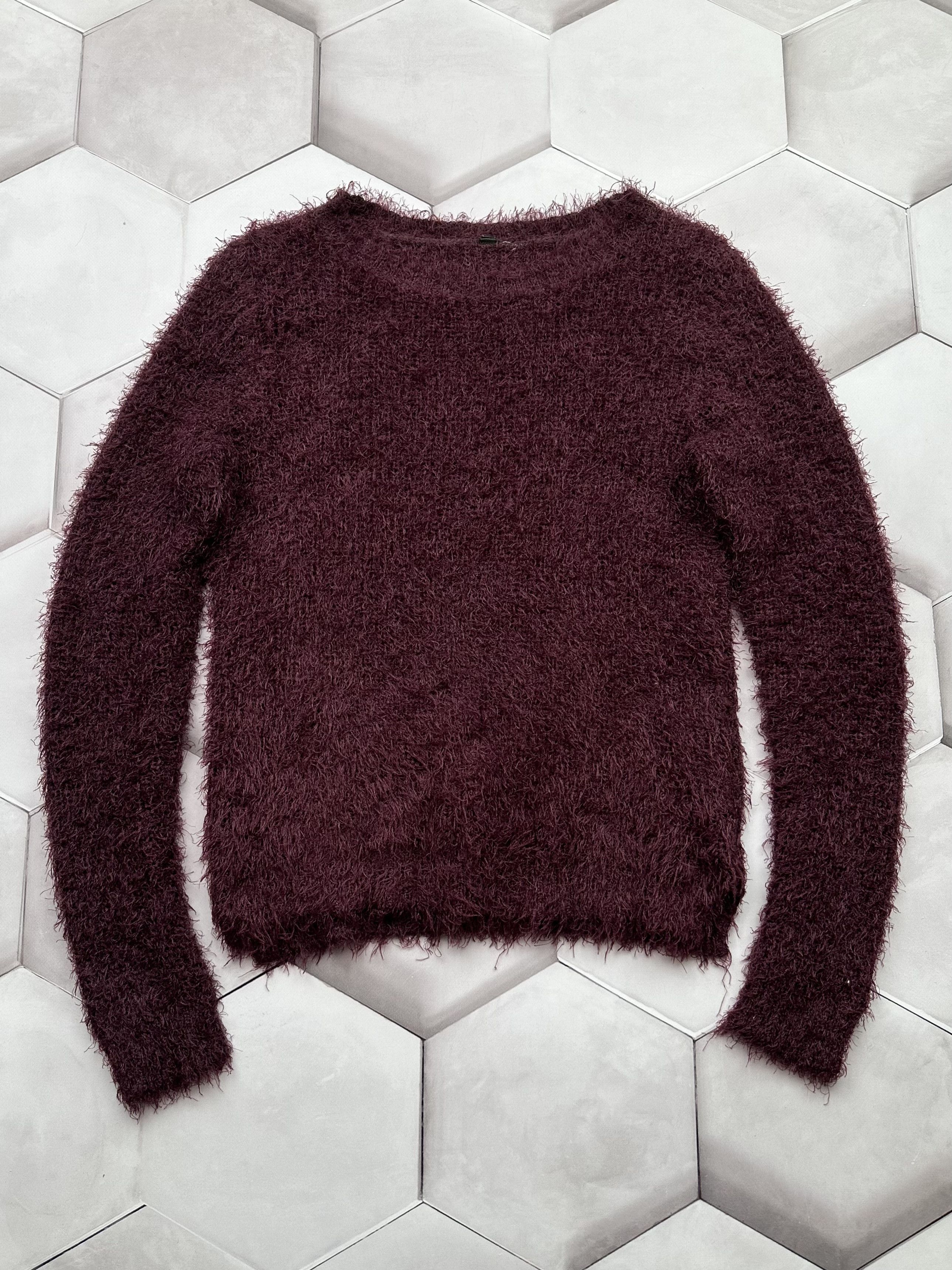 image of Vintage Mohair Type Sweater in Red, Women's (Size Medium)