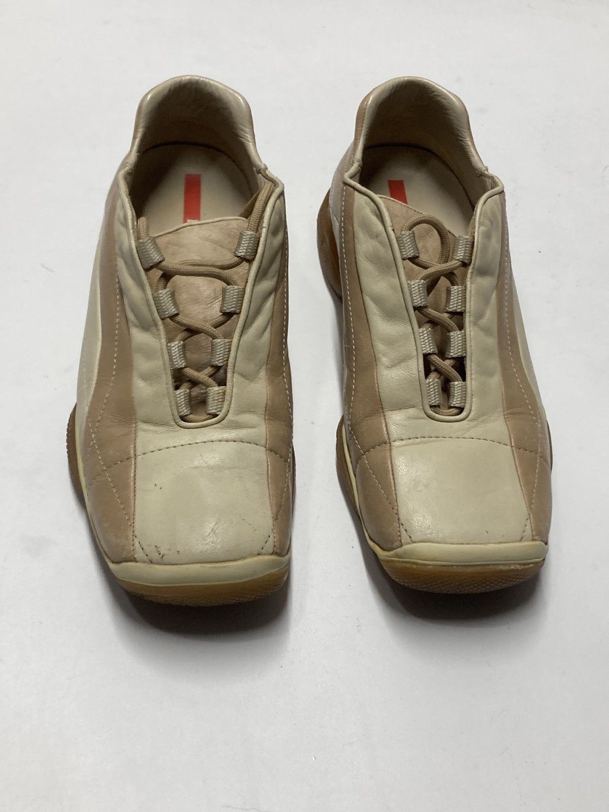 Prada 90s Archival Prada Linea Rossa Bowling Lowtop Sneakers Size US 9 / IT 39 - 6 Thumbnail