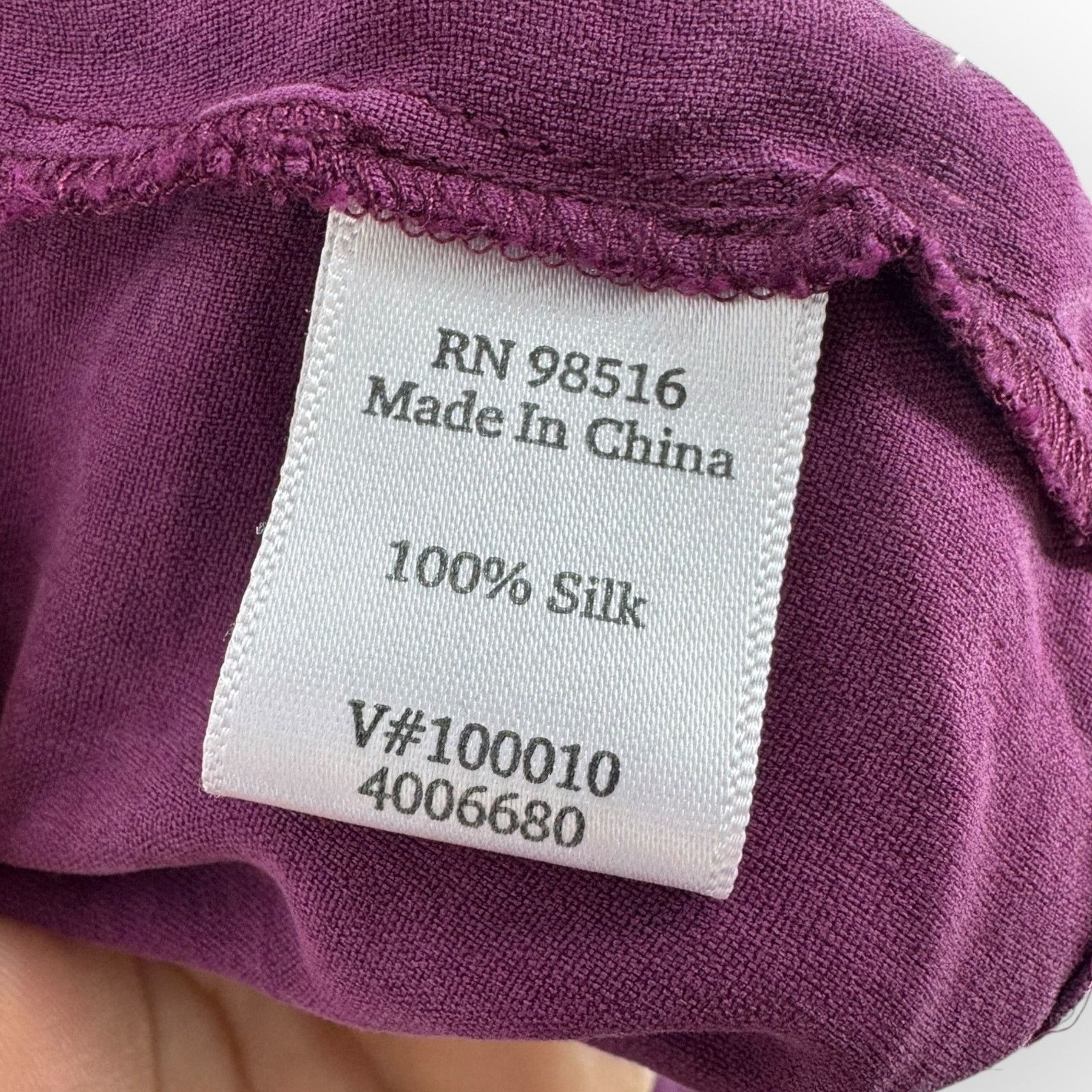 Coldwater Creek Coldwater Creek 100% Silk Open Front Cardigan Purple 12 Size XL / US 12-14 / IT 48-50 - 6 Thumbnail