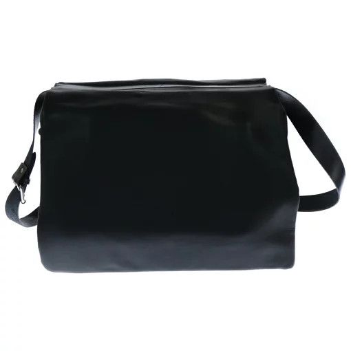 Yohji Yamamoto POUR HOMME 90s flap square leather shoulder bag Size ONE SIZE - 1 Thumbnail