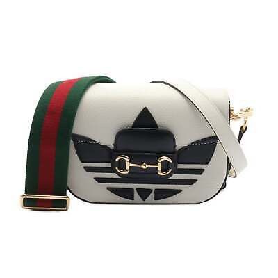 国内発送グッチ x アディダス 1955 Gucci x Adidas Yellow/Black Leather 1955 Horsebit Card