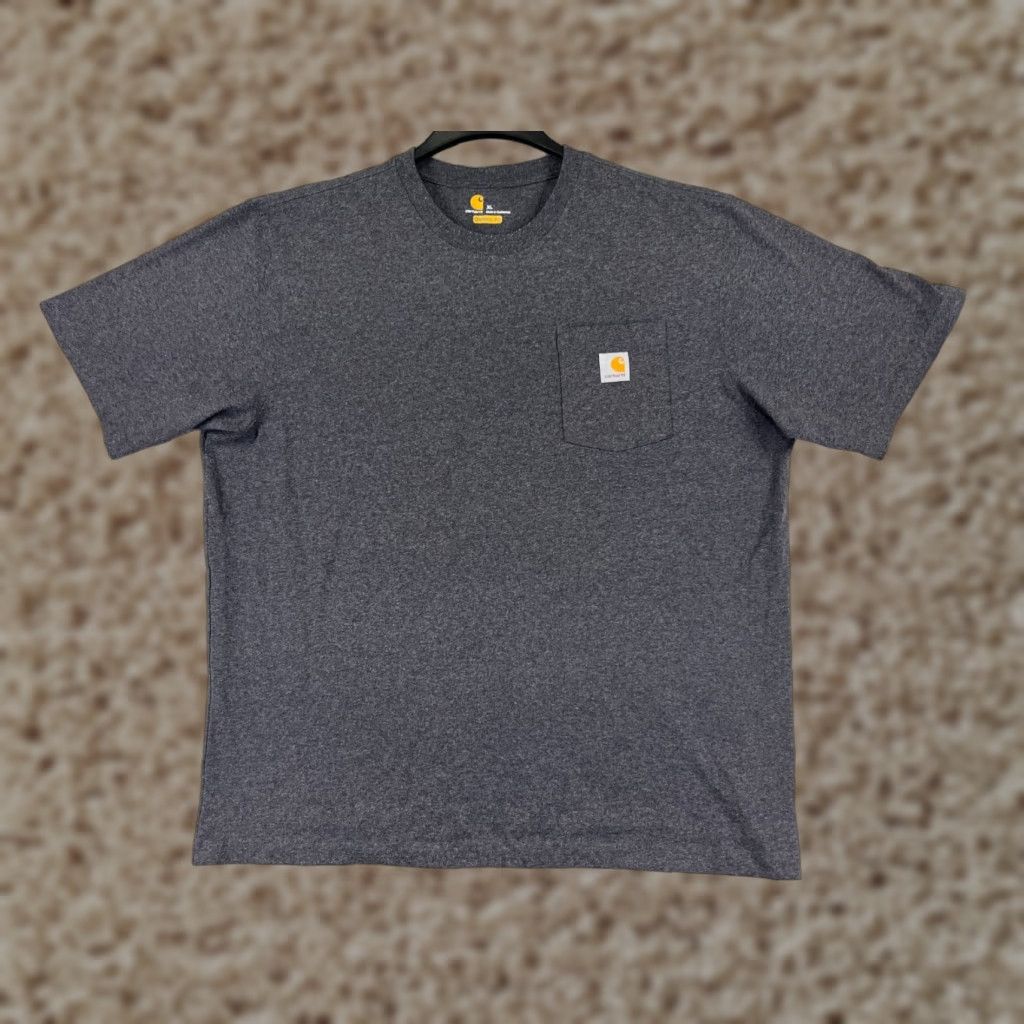 Carhartt Carhartt Shirt XL Gray Pocket Short Sleeve Cotton Blend Original Mens Size US XL / EU 56 / 4 - 1 Thumbnail