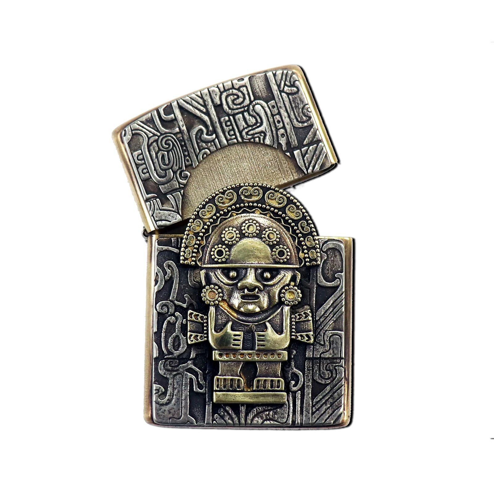 Other Brass Lighter Storage Case Universal Portable Classical Gift Size ONE SIZE - 4 Thumbnail