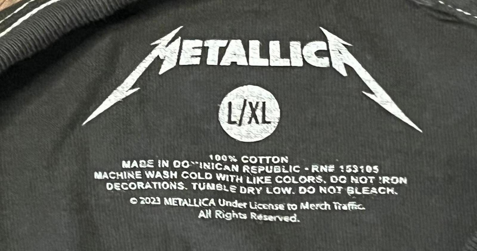 Designer Metallica Skull Graphic Tee Black Shirt SZ L NWOT 2021 Size US L / EU 52-54 / 3 - 2 Thumbnail