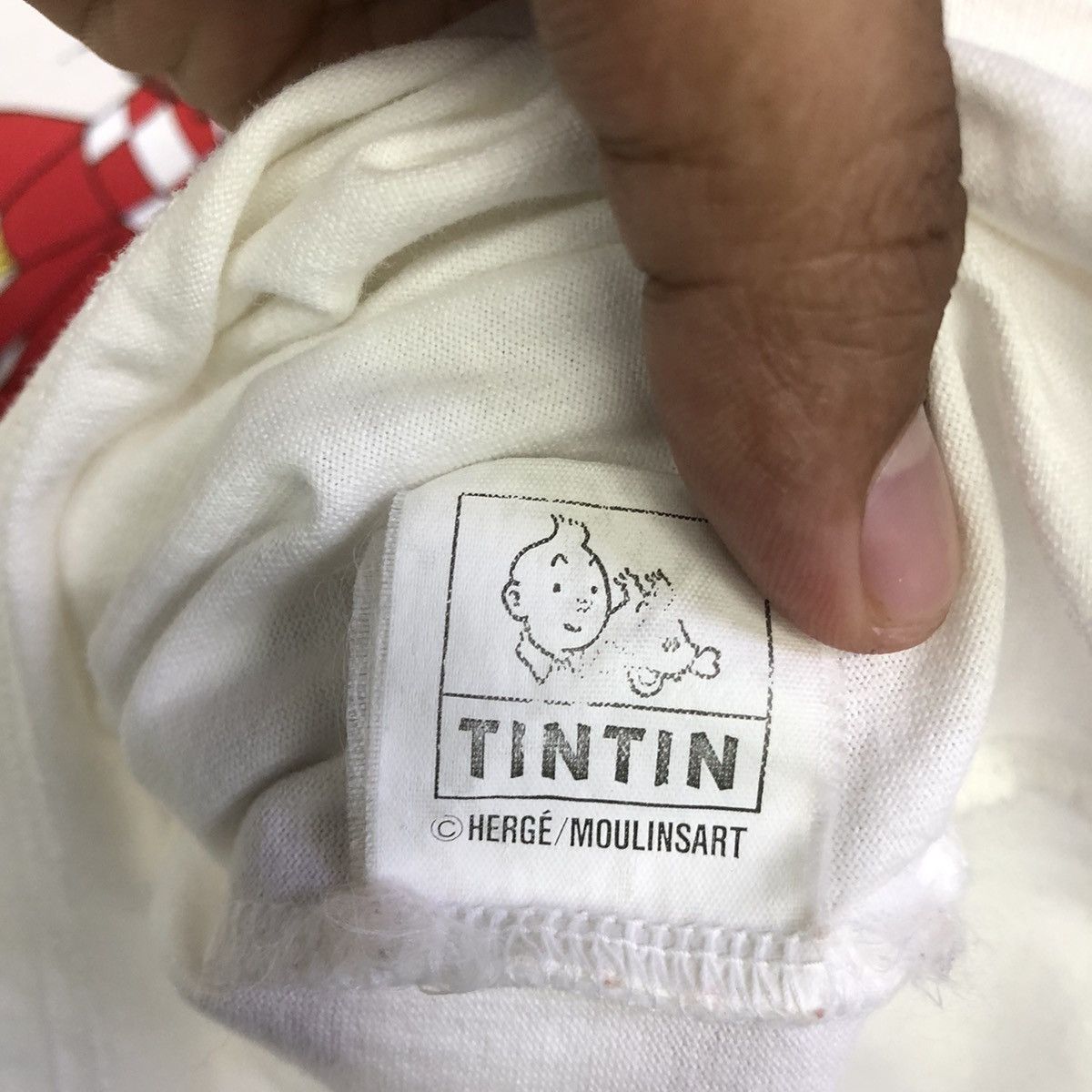 Cartoon Network × Vintage Vintage The Adventures Of Tintin Cartoon Tshirt Size US M / EU 48-50 / 2 - 10 Thumbnail