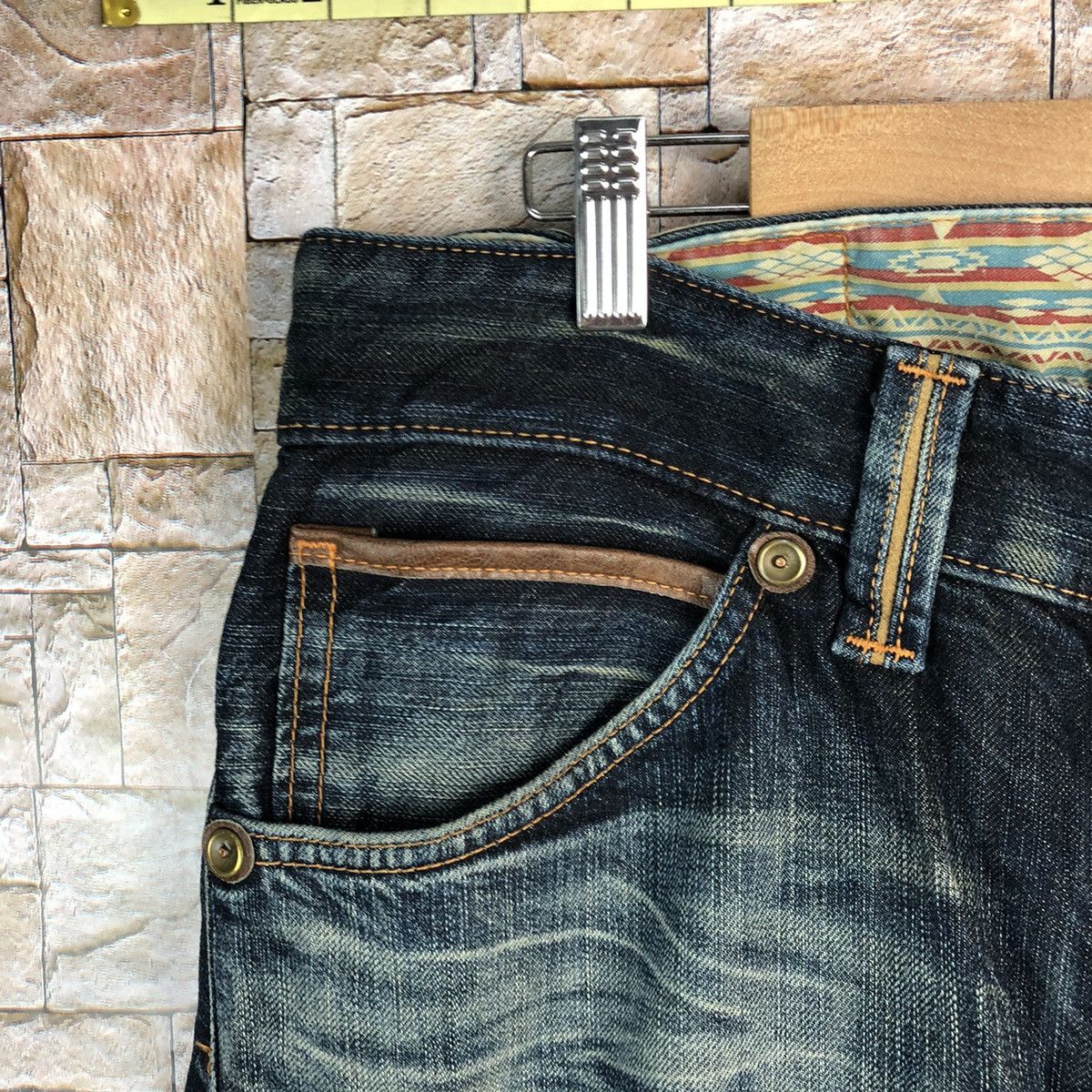 Edwin Edwin faded Blue Denim jeans Pants #7597 Size US 33 - 20 Thumbnail