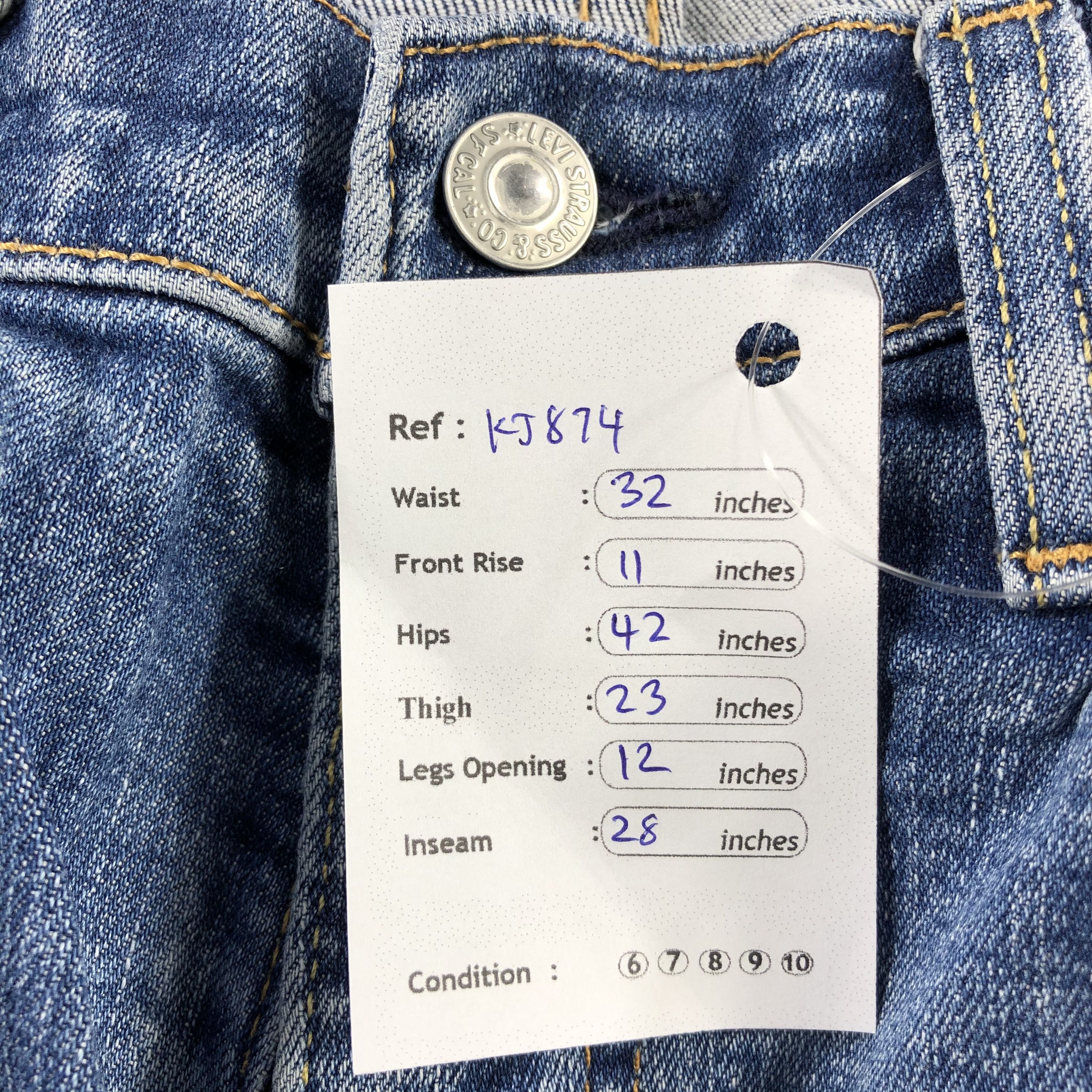 Levi's Vintage Levis 512 Jeans Blue Wash Denim KJ874 Size US 32 / EU 48 - 13 Thumbnail