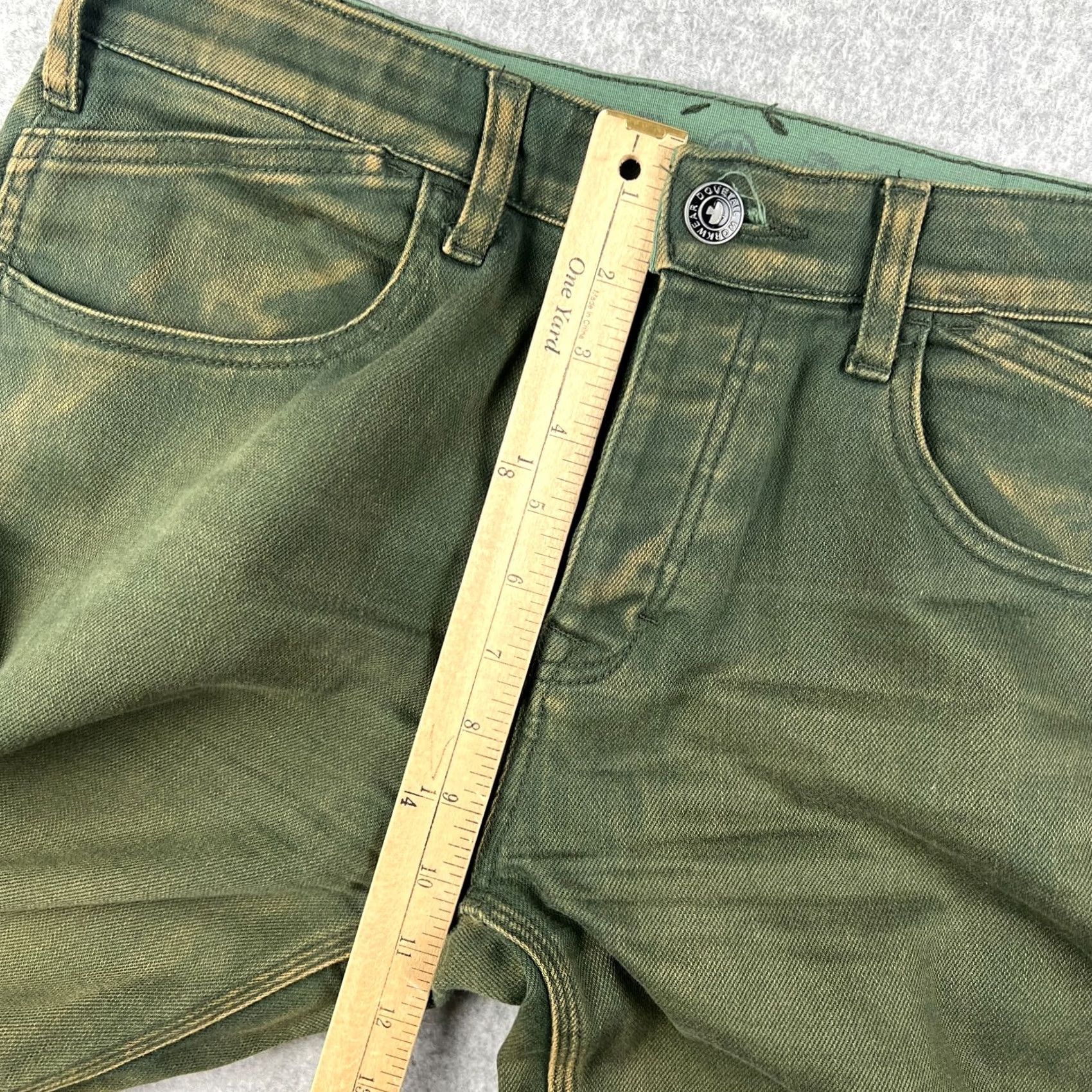 Vintage Dovetail Workwear Shop Pants Stretch Canvas Cargo 34x30 Womens 6 Green Utility Cargo Pants Straight Leg Womens 6 Green Size 28" / US 6 / IT 42 - 7 Thumbnail