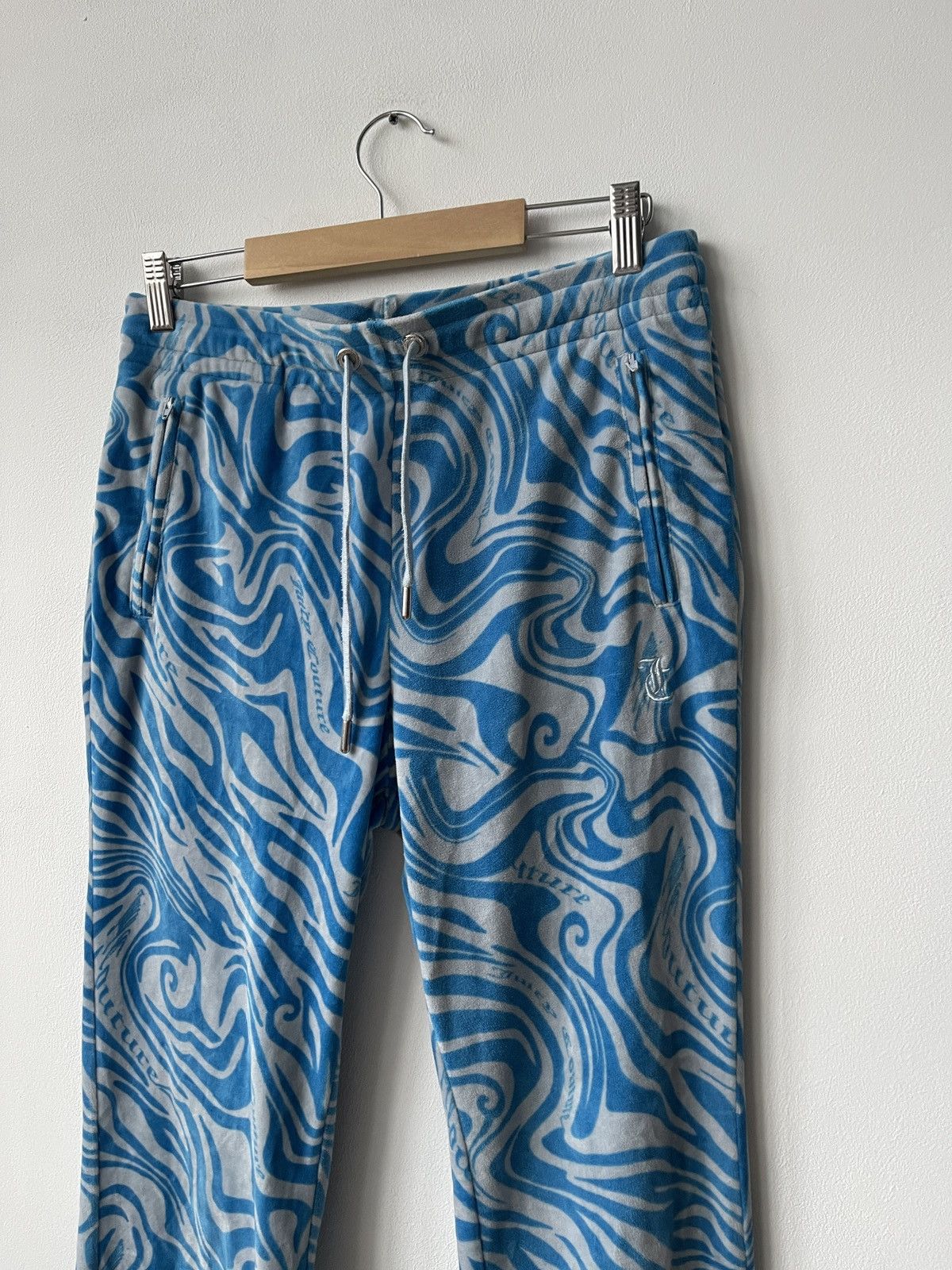 Juicy Couture Juicy Couture Blue Joggers Size M With Sparkly Logo Size 32" / US 10 / IT 46 - 4 Thumbnail