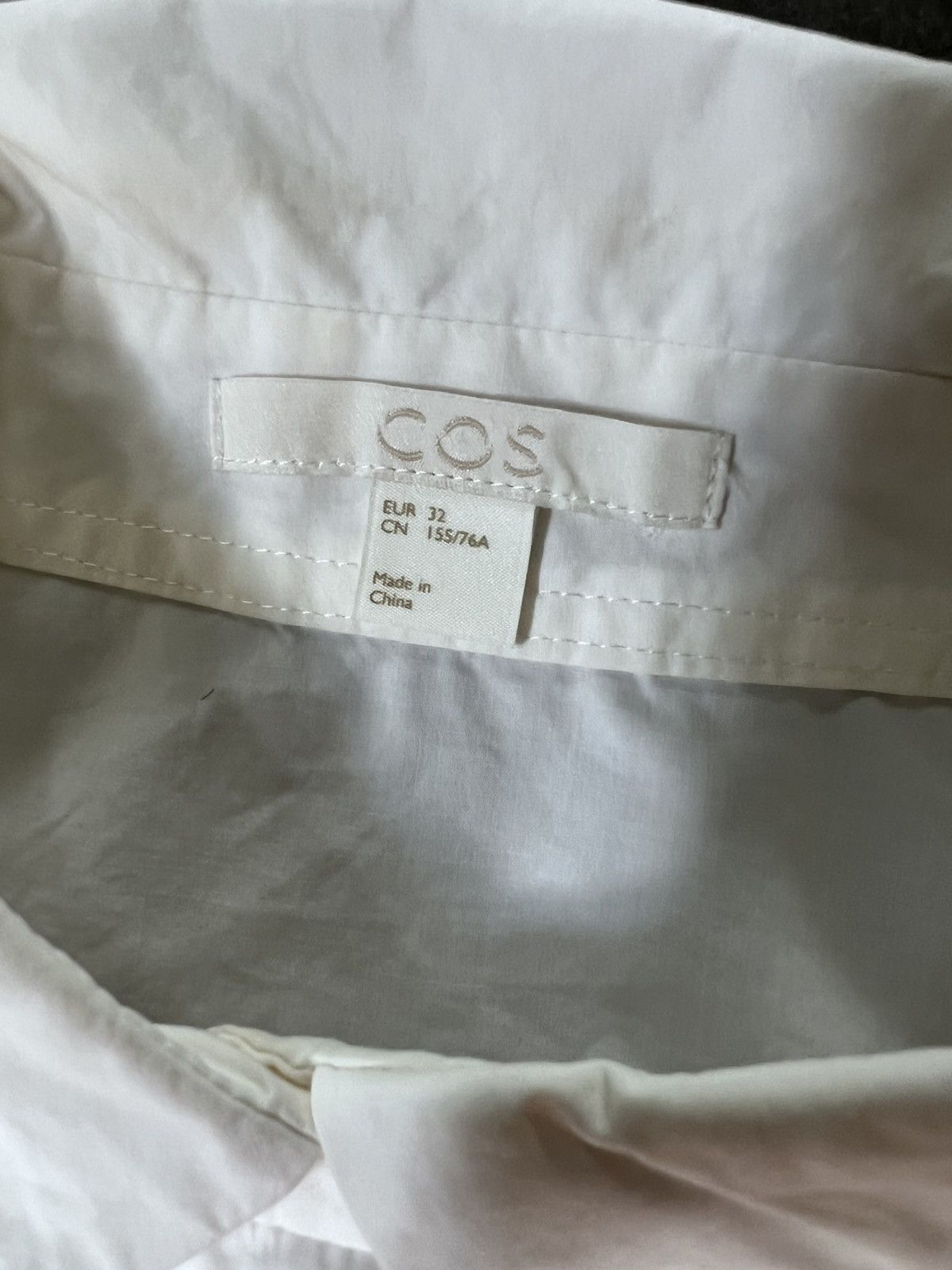 Cos COS Shirt Dress Womens White Collared Short Sleeve Size M / US 6-8 / IT 42-44 - 9 Thumbnail