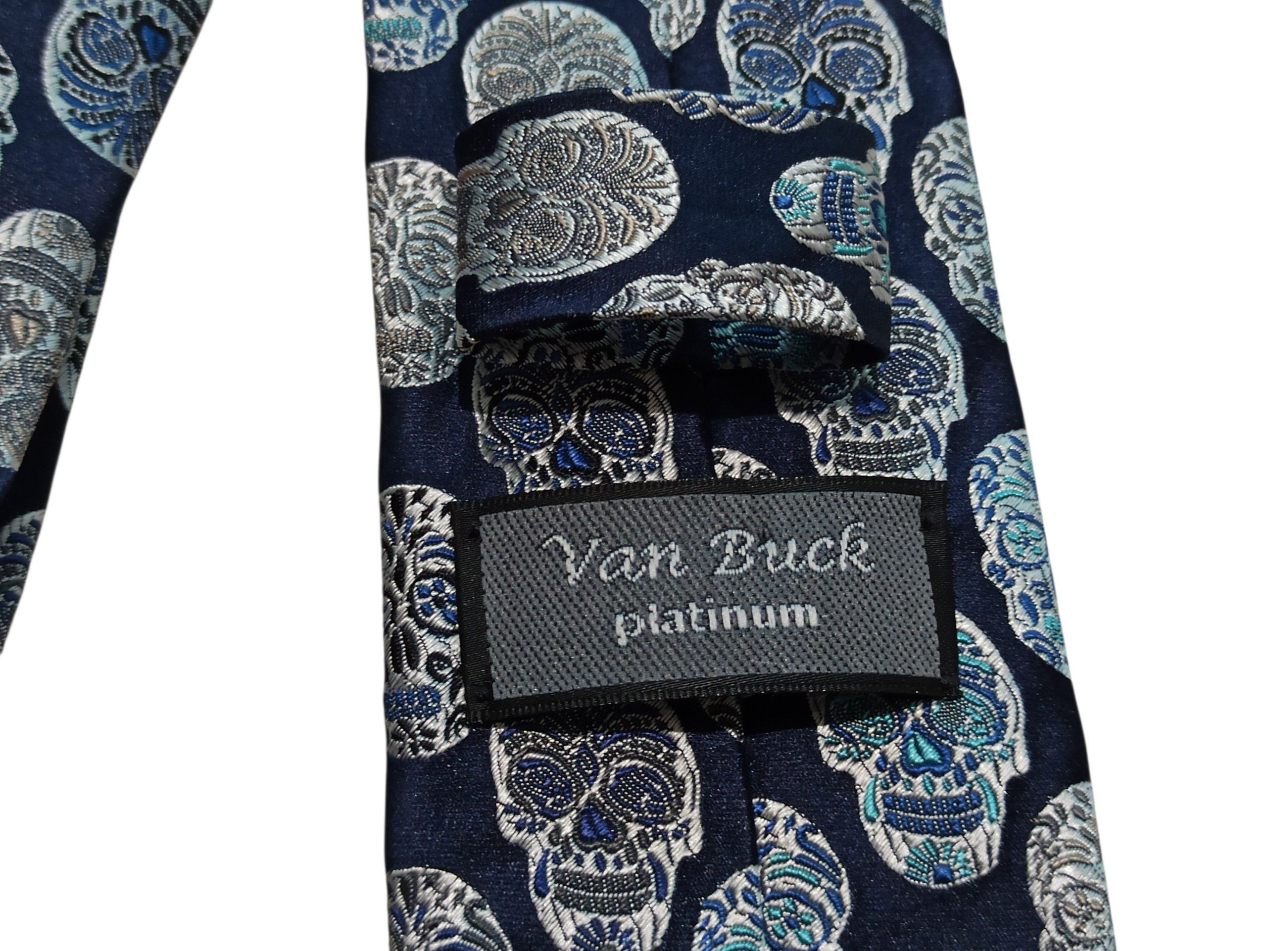 Other Van Buck Platinum Silk Skull Tie Limited Edition 1/100 Size ONE SIZE - 2 Thumbnail