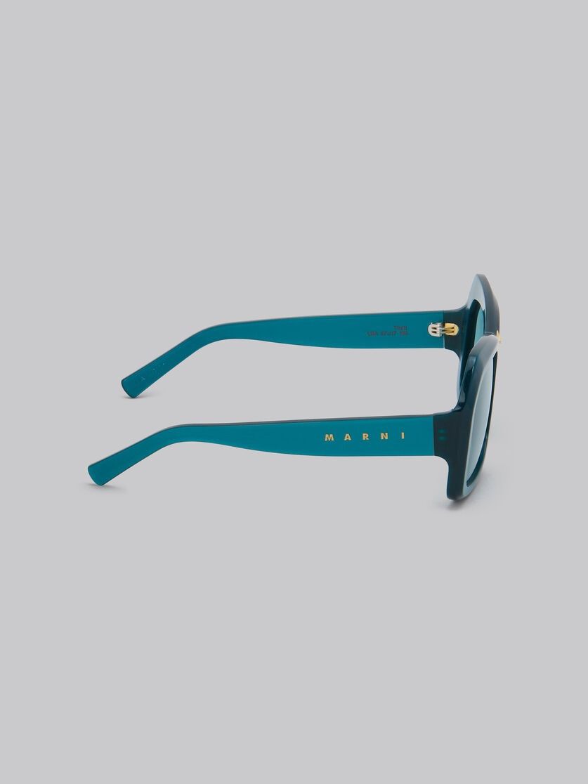 Marni o1w1db11125 Size :OS /Oversize-Frame Sunglasses in Green Size ONE SIZE - 3 Thumbnail