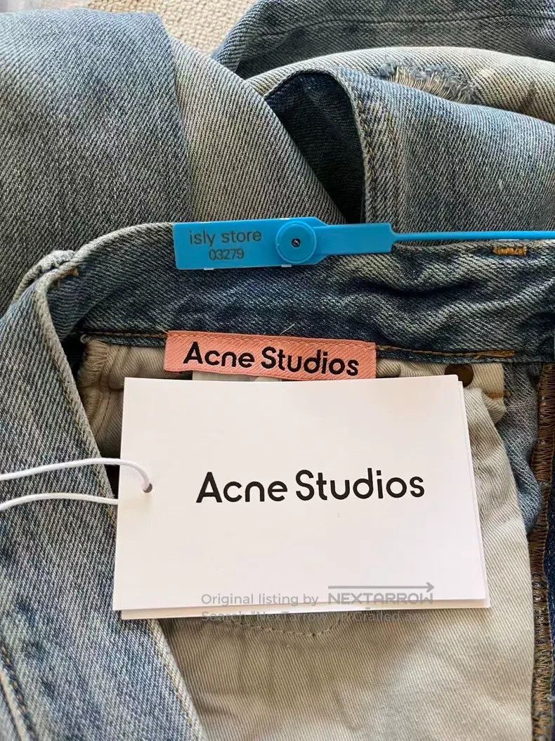 Acne Studios Acne Studios Painted Wide Leg Mid-Waist Loose Jeans Size US 26 / EU 42 - 5 Thumbnail