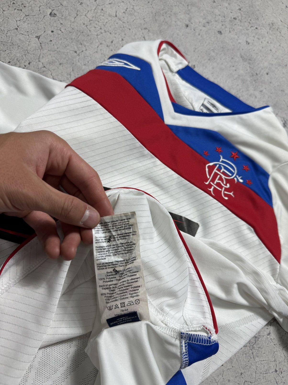 Umbro Umbro Glasgow Rangers 2008/2009 Vintage Soccer Jersey Size US S / EU 44-46 / 1 - 9 Thumbnail