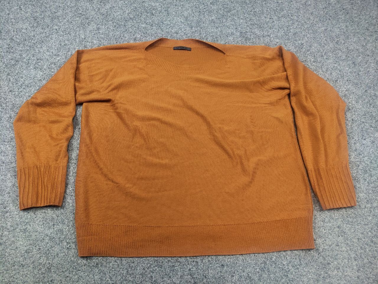 OSKA Oska German Design Light loose-fitting orange blend sweater Size M / US 6-8 / IT 42-44 - 3 Thumbnail