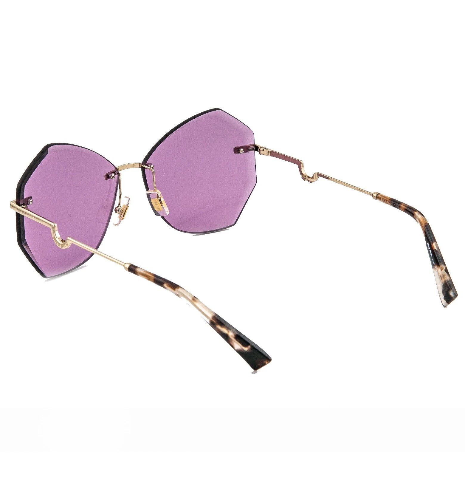 Miu Miu MIU MIU CHARM MU55XS Gold Pink Geometric Luxury Fashion 55X Size ONE SIZE - 3 Thumbnail