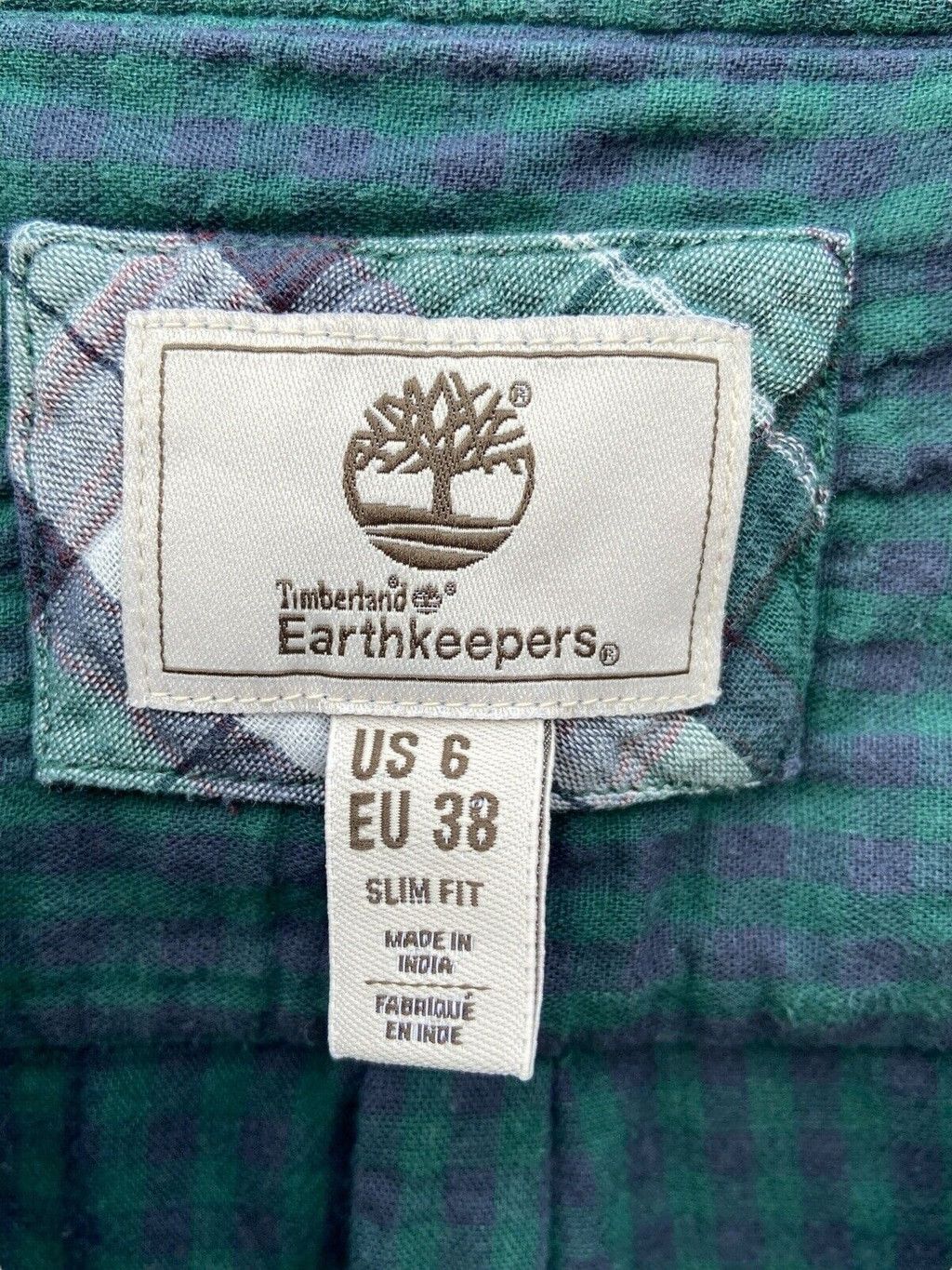 Timberland Shirt Long Sleeved Checked Button Up Size Euro 38 USA 6 Size M / US 6-8 / IT 42-44 - 8 Thumbnail