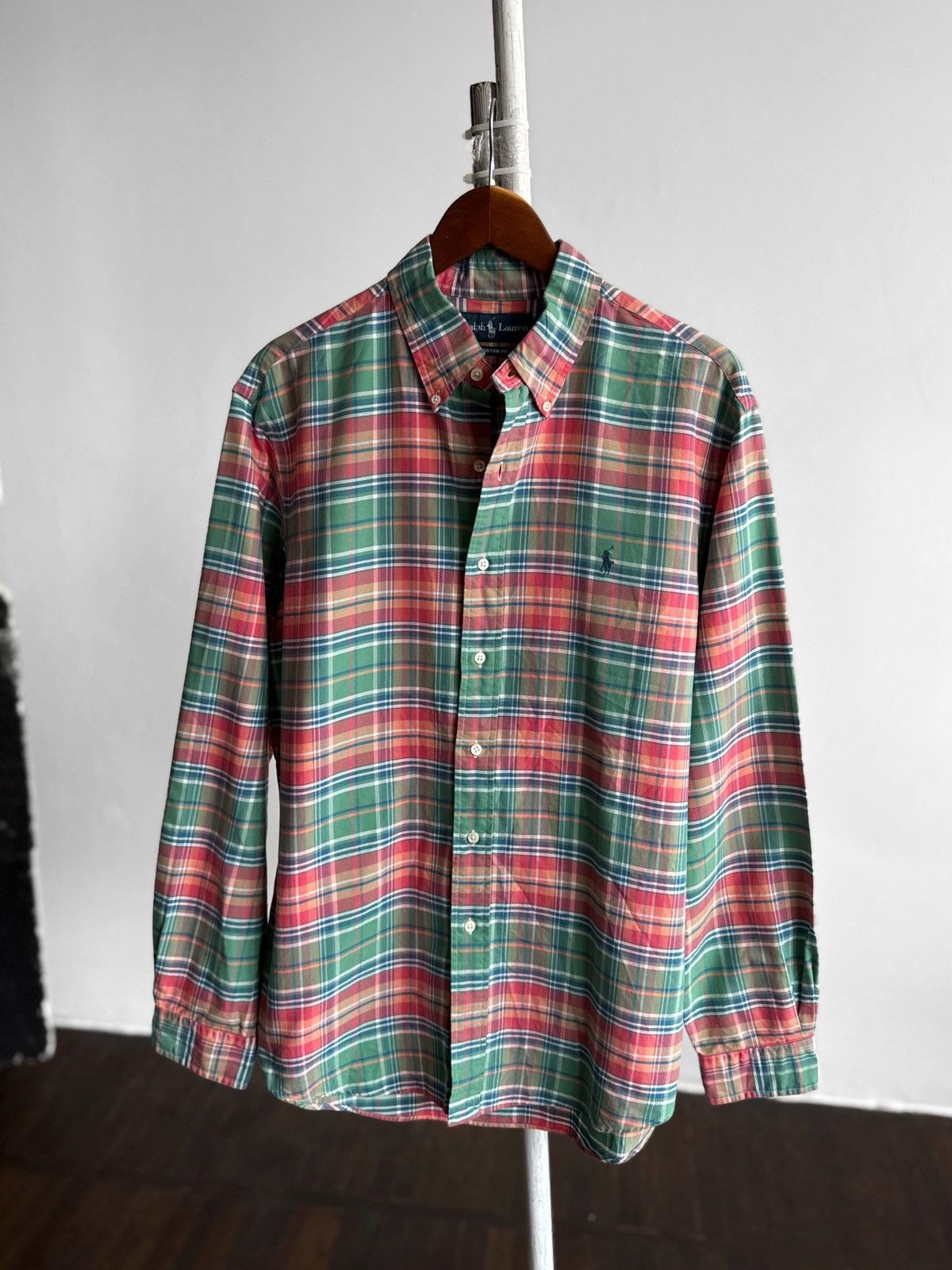 Ralph Lauren Ralph Lauren Mens Multicolor Plaid Custom Fit Button Shirt Size US L / EU 52-54 / 3 - 1 Thumbnail