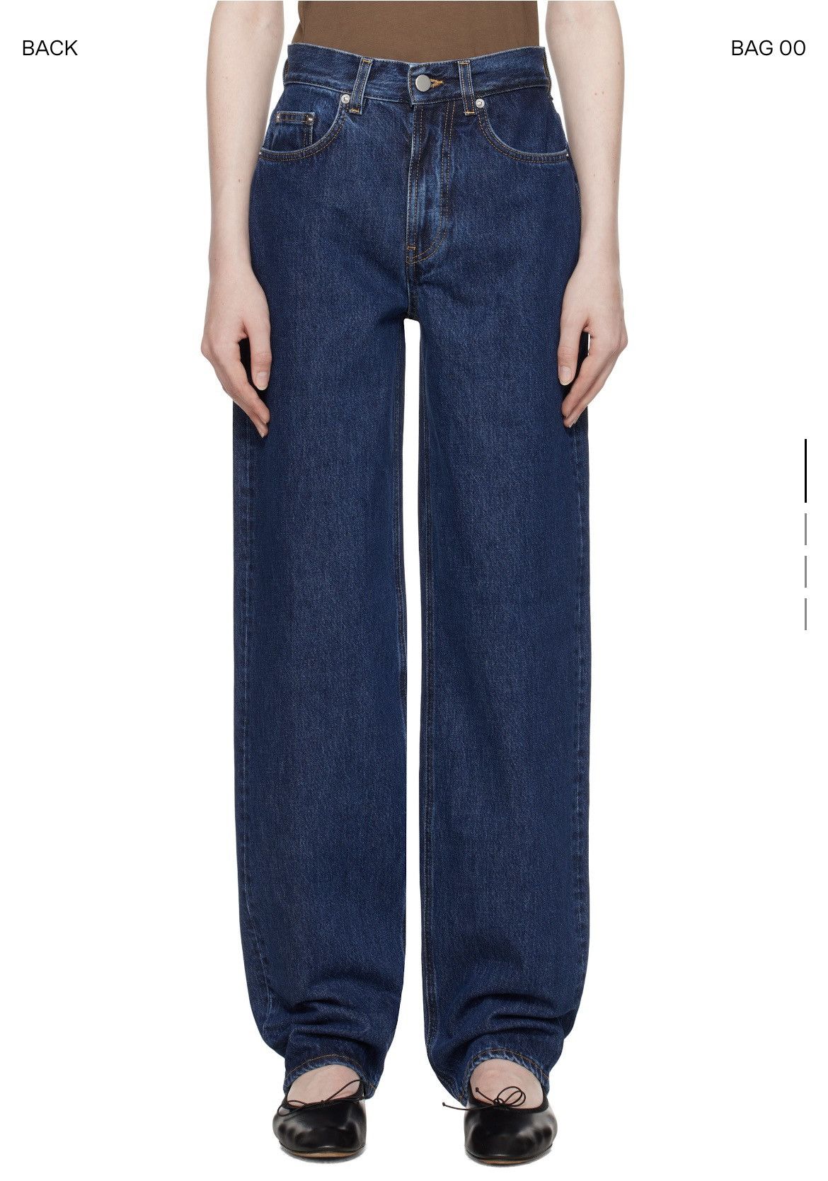 Loulou de Saison LouLou de Saison Blue Samur Jeans Size 31" - 1 Thumbnail