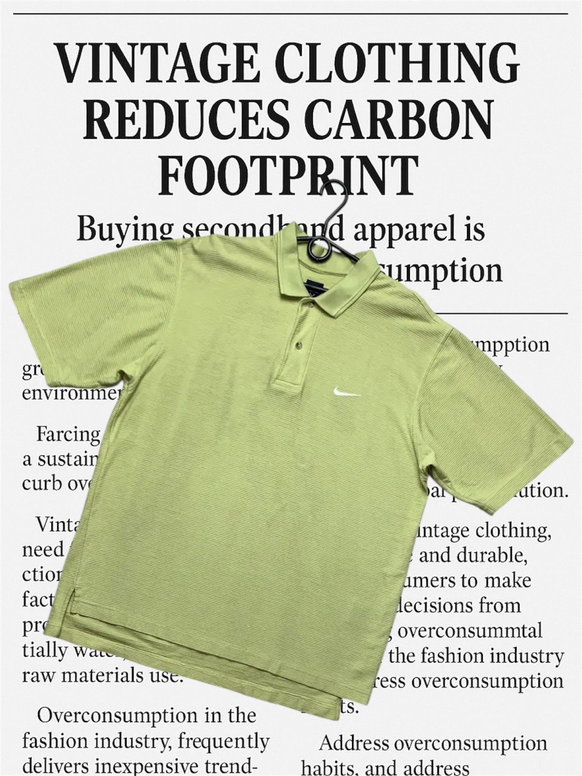 Nike Vintage Nike golf polo green striped textured size L logo Size US L / EU 52-54 / 3 - 1 Thumbnail