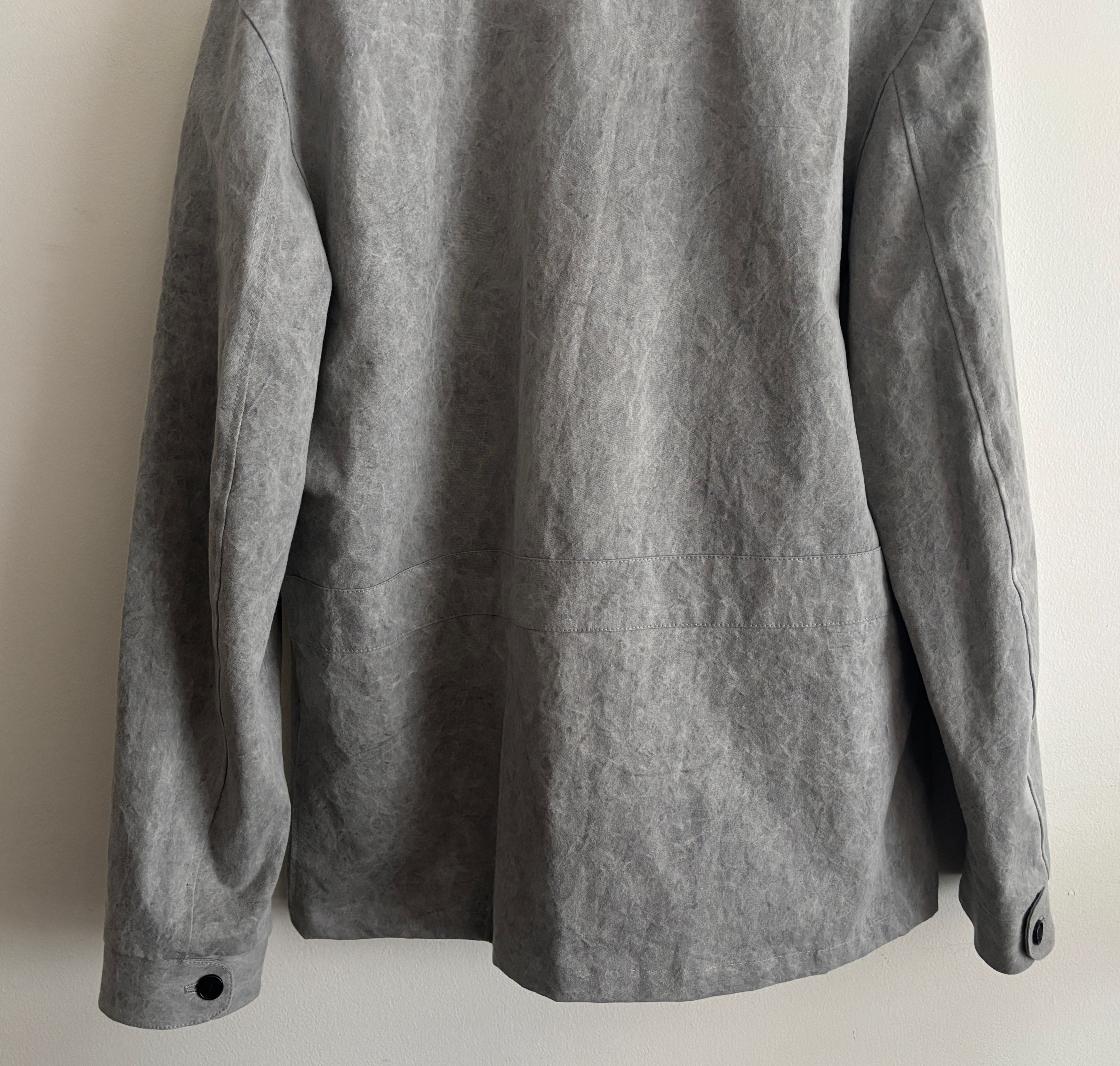 Other $445 Grey Cotton Stonewashed Zippered Field Jacket - XL Size US XL / EU 56 / 4 - 7 Thumbnail