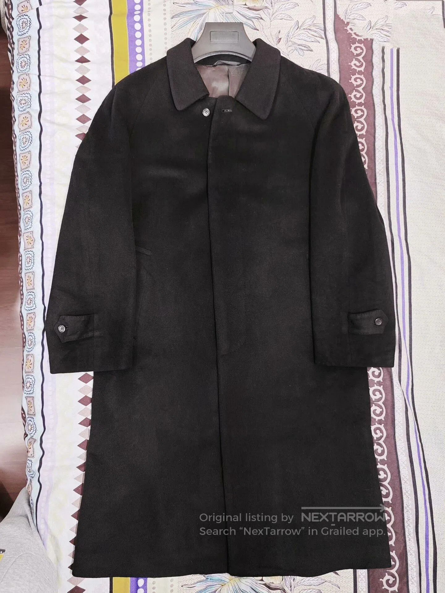 Ermenegildo Zegna Custom Black Wool Cashmere Coat. Size US M / EU 48-50 / 2 - 5 Thumbnail