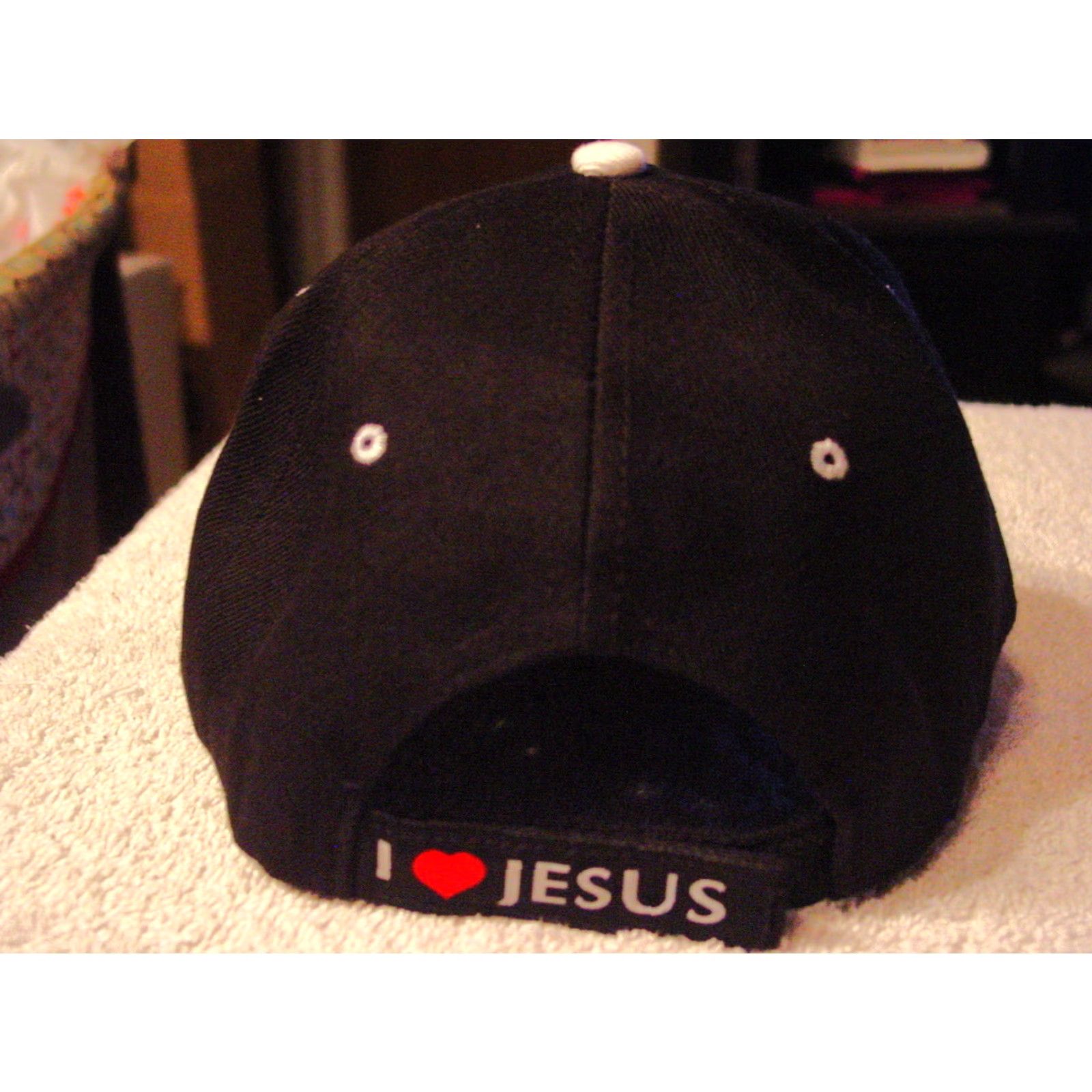 Vintage VINTAGE Religious Baseball Cap Men Adjustable Black Jesus Yield to Jesus Christian Hat Size ONE SIZE - 2 Thumbnail