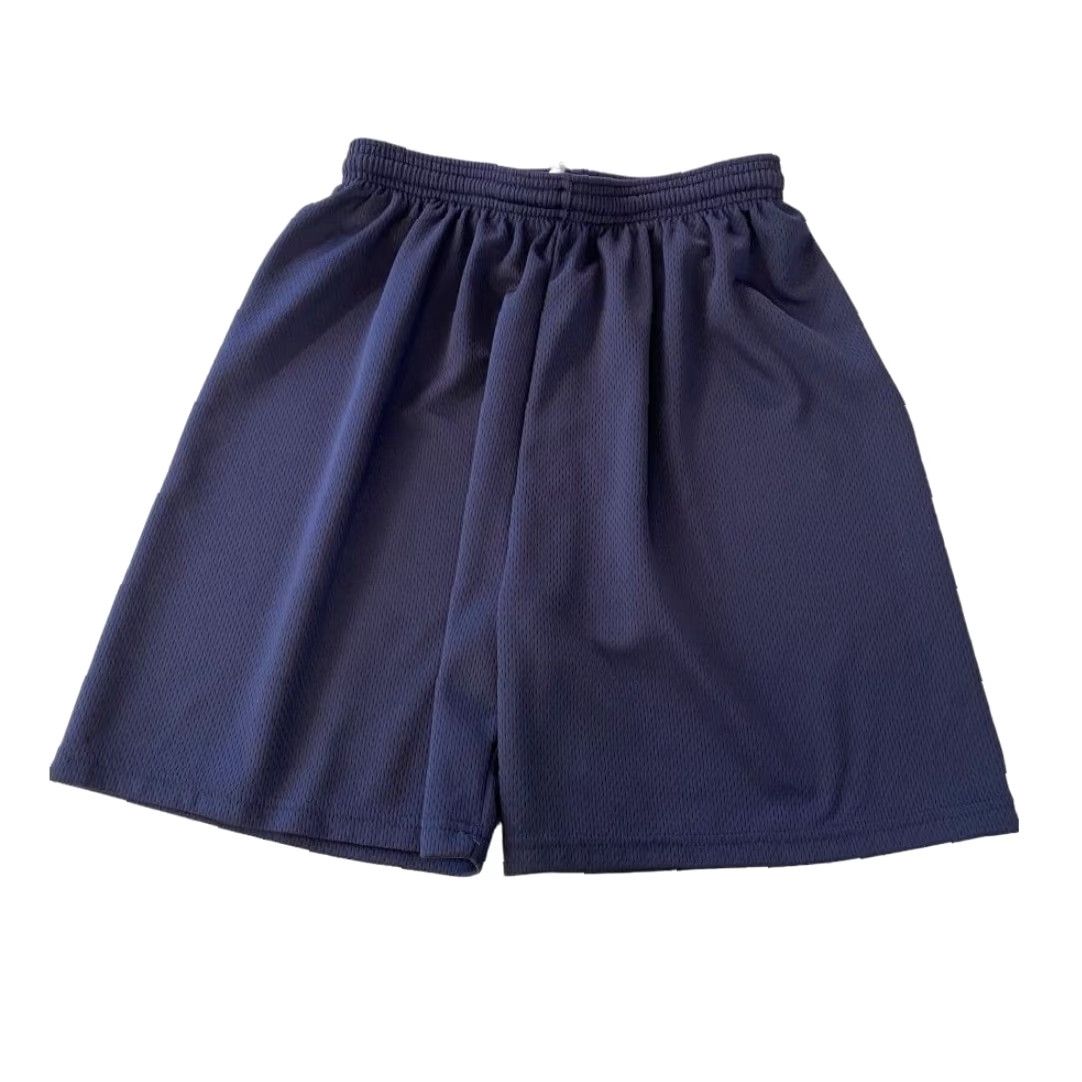 Vintage VINTAGE Flynn O'Hara Men's Navy Blue Athletic Shorts Pull On Elastic Drawstring Short, Small, Regular, Blue, Athletic, Men Size US 29 - 6 Thumbnail