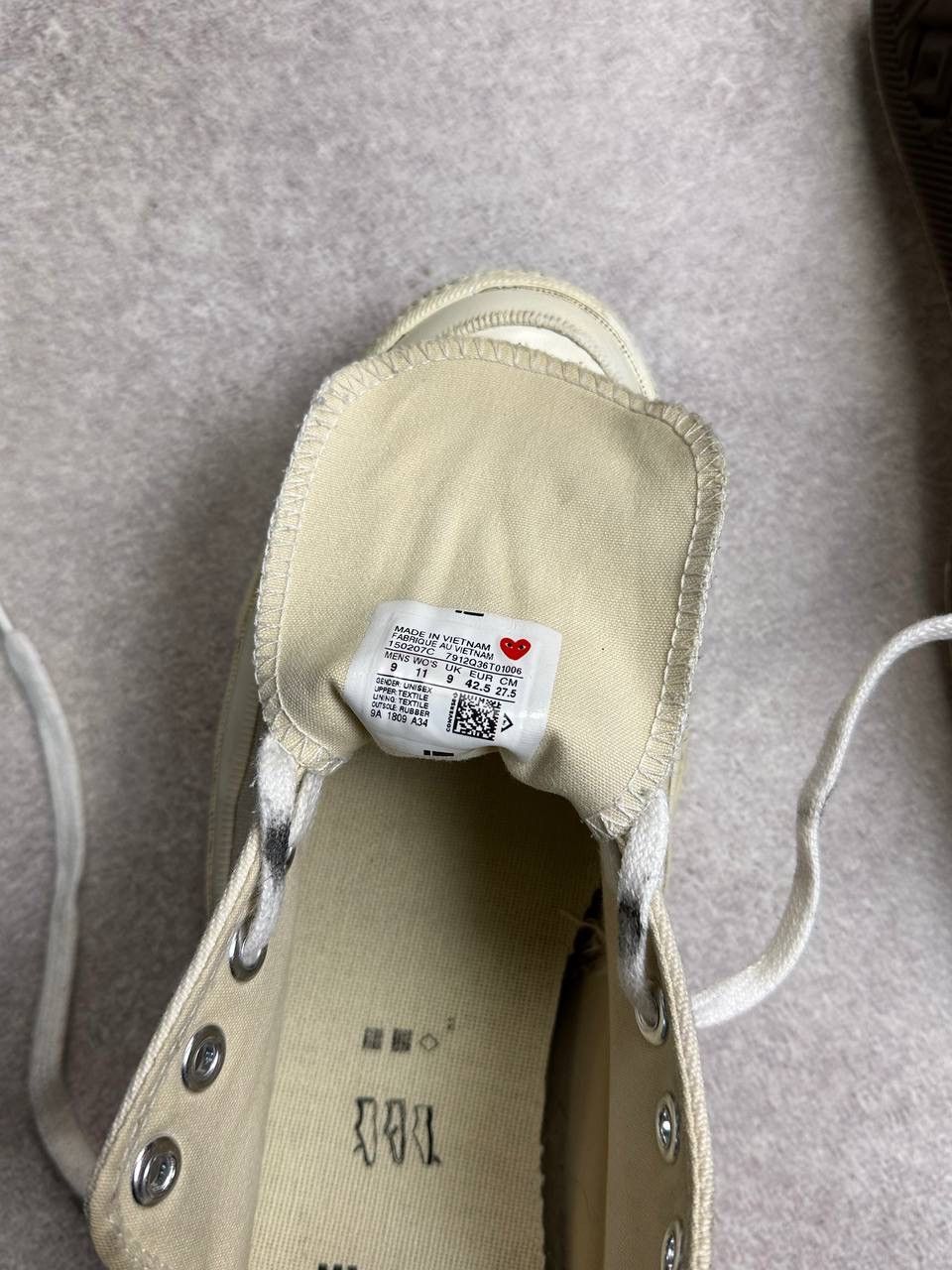 Comme des Garcons Vintage CDG Converse Comme Des Garcons Sneakers sz US 9 Size US 9 / EU 42 - 7 Thumbnail
