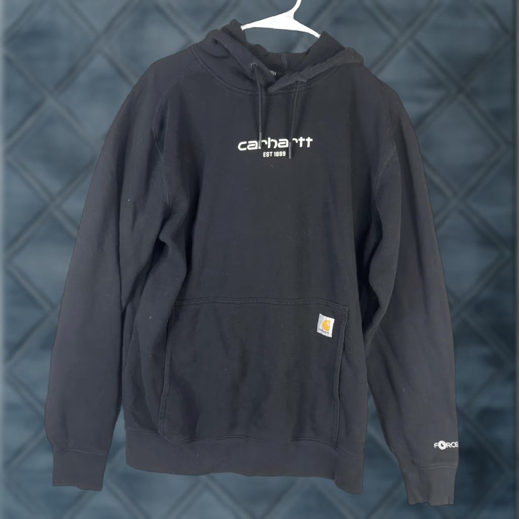 Carhartt Carhartt Force Hoodie Mens M Black Fleece Pullover Logo Sweatshirt Size US M / EU 48-50 / 2 - 1 Thumbnail
