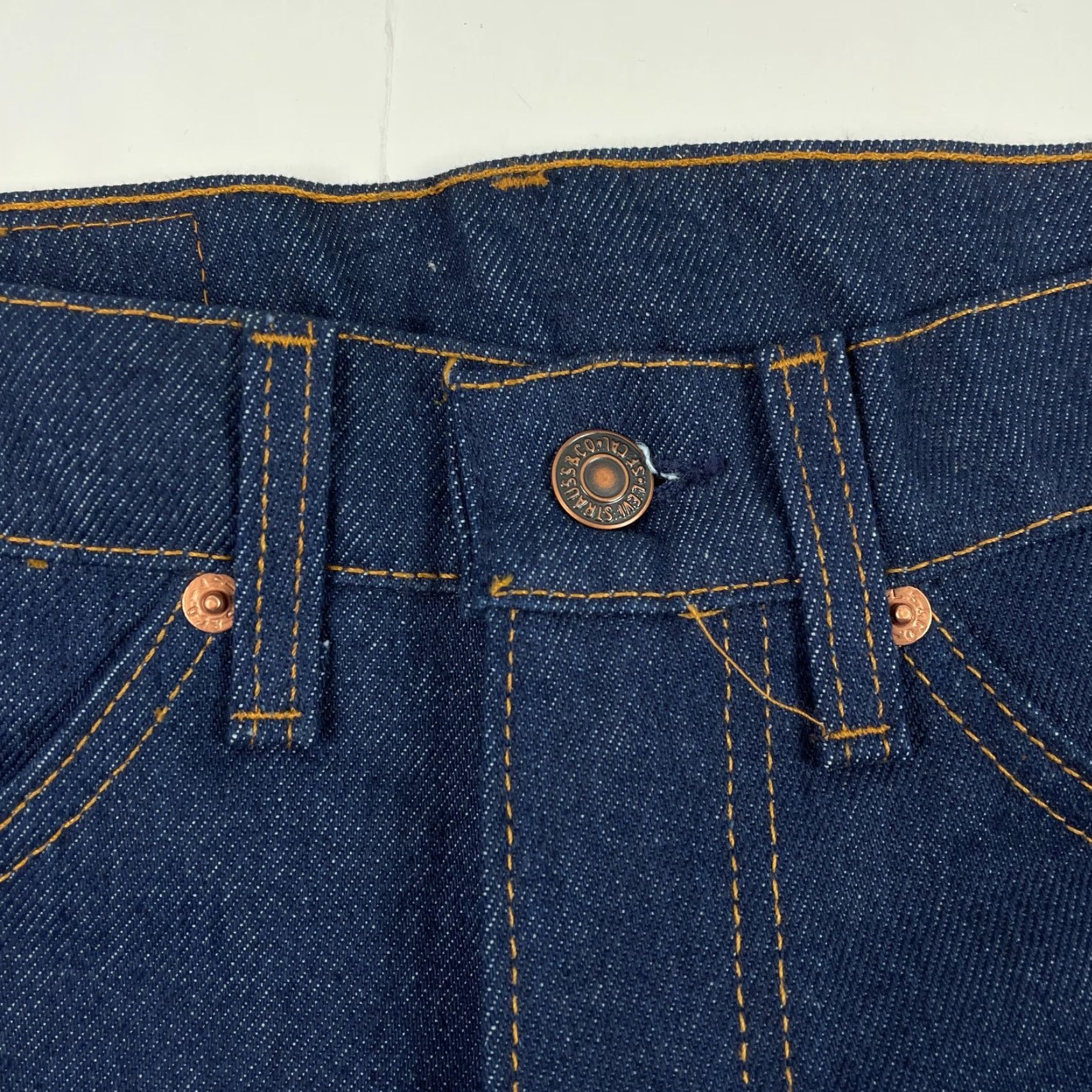 Levi's VINTAGE Levi's 508 Jeans Mens 32 x 30 Blue Orange Tab Straight Leg Denim 70s USA Mens Jeans Size US 32 / EU 48 - 6 Thumbnail