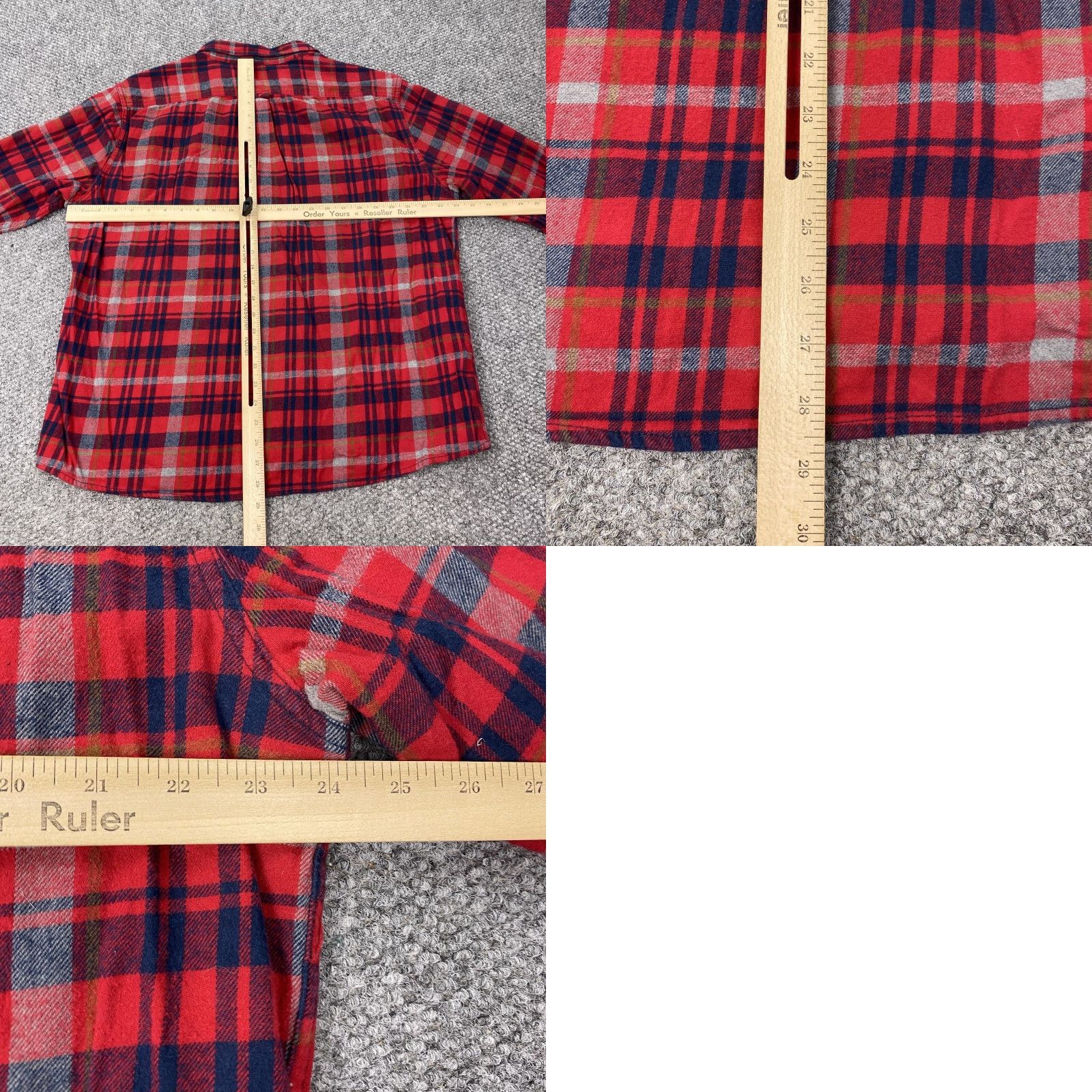 Eddie Bauer VINTAGE Eddie Bauer Shirt Mens 2XL Red Plaid Flannel Button Down Long Sleeve Cotton Size US XXL / EU 58 / 5 - 8 Thumbnail