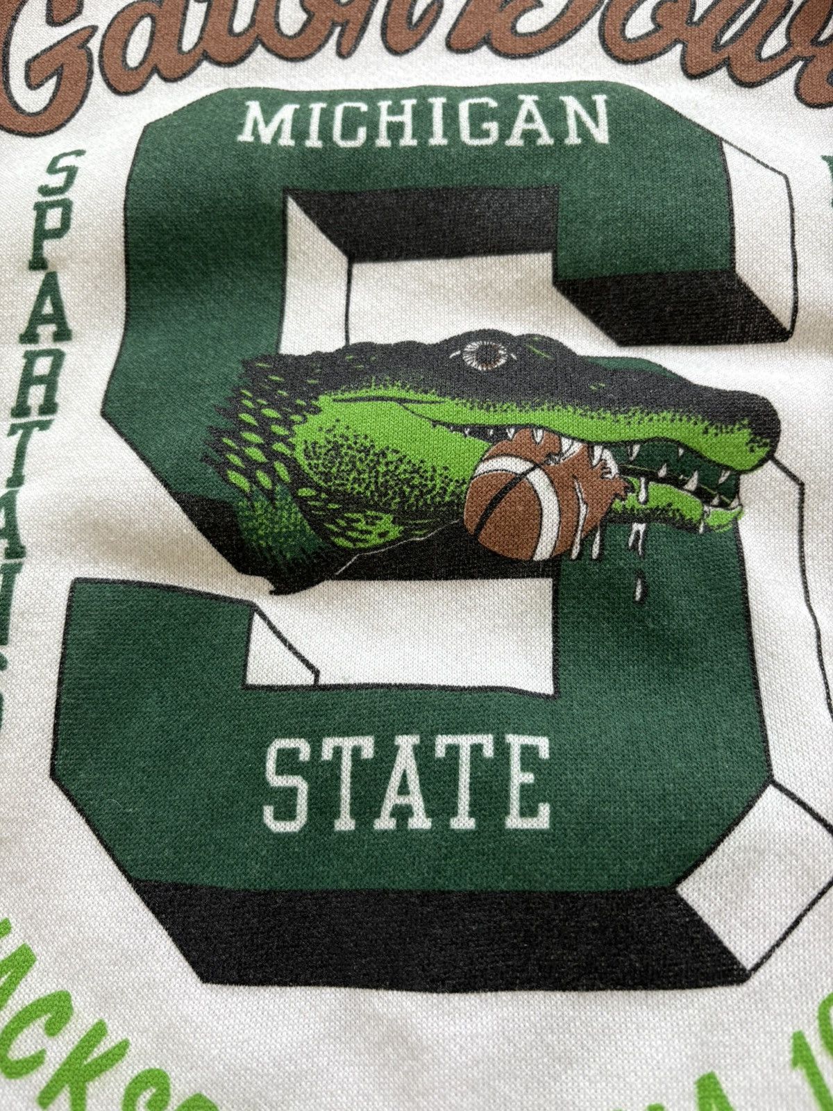 Hanes Michigan State Spartans MSU Gator Bowl VTG 80s Sweatshirt L Size US L / EU 52-54 / 3 - 5 Thumbnail