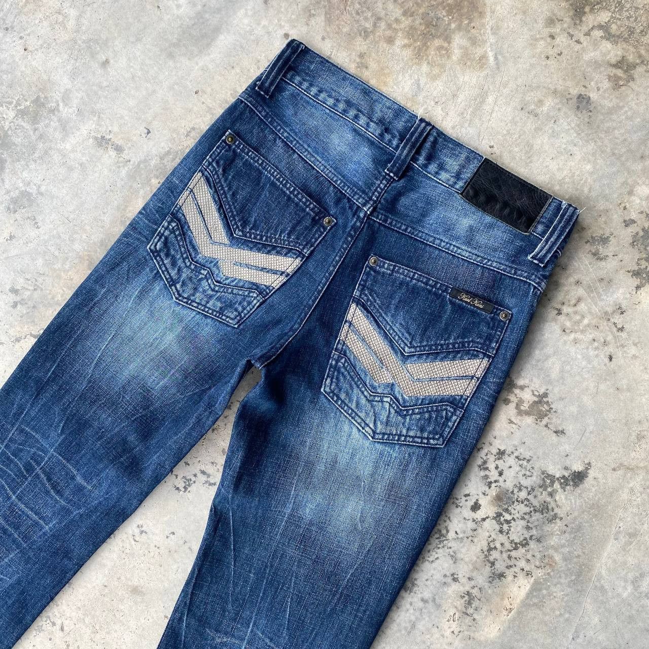 Karl Kani BJ05-25 KARL KANI DISTRESSED REPAIRED DENIM TIGER-CLAW MARK Size US 30 / EU 46 - 4 Thumbnail